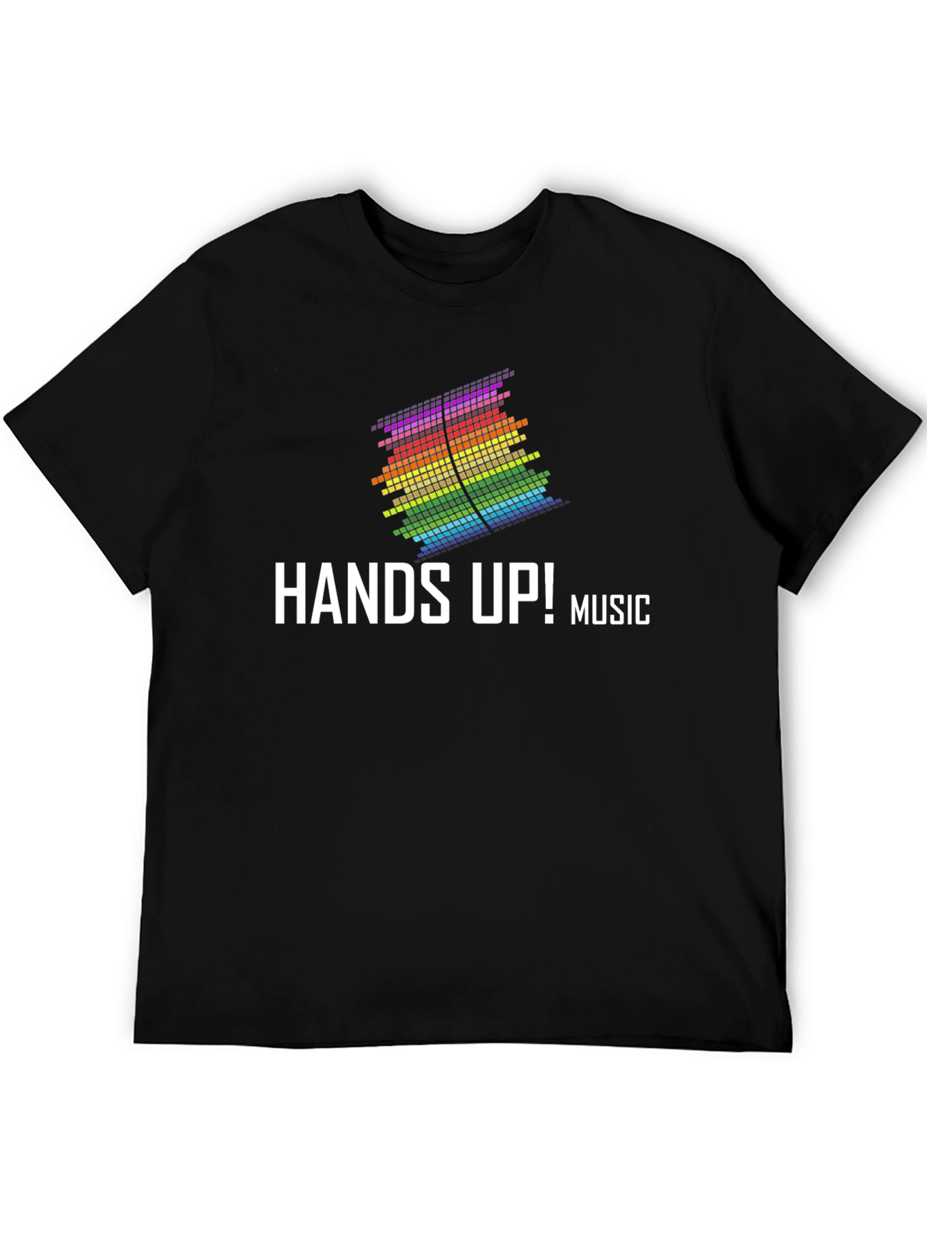 Hands Up! Music Rainbow Graphic Tee