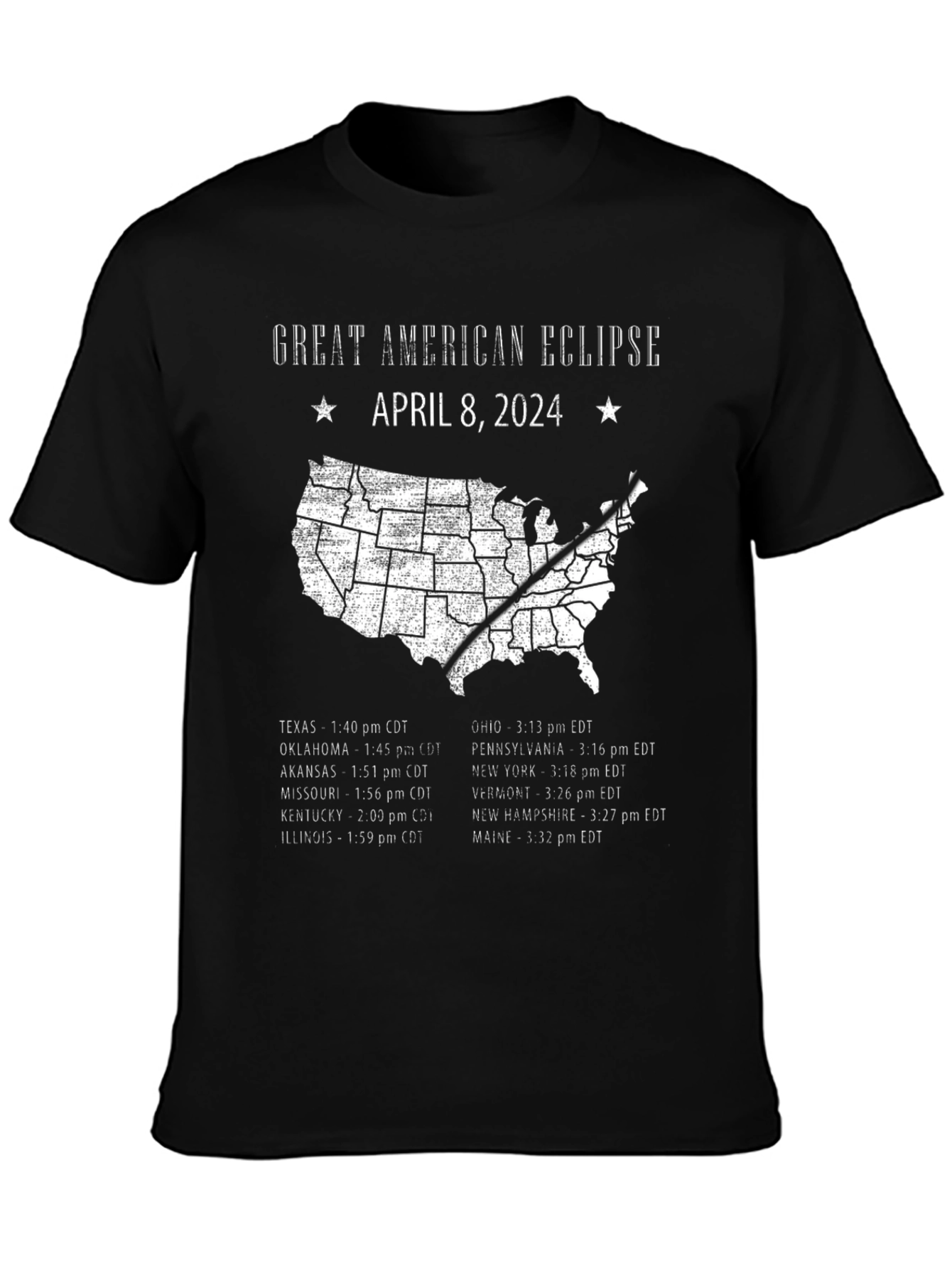 Great American Eclipse April 8 2024 T-Shirt