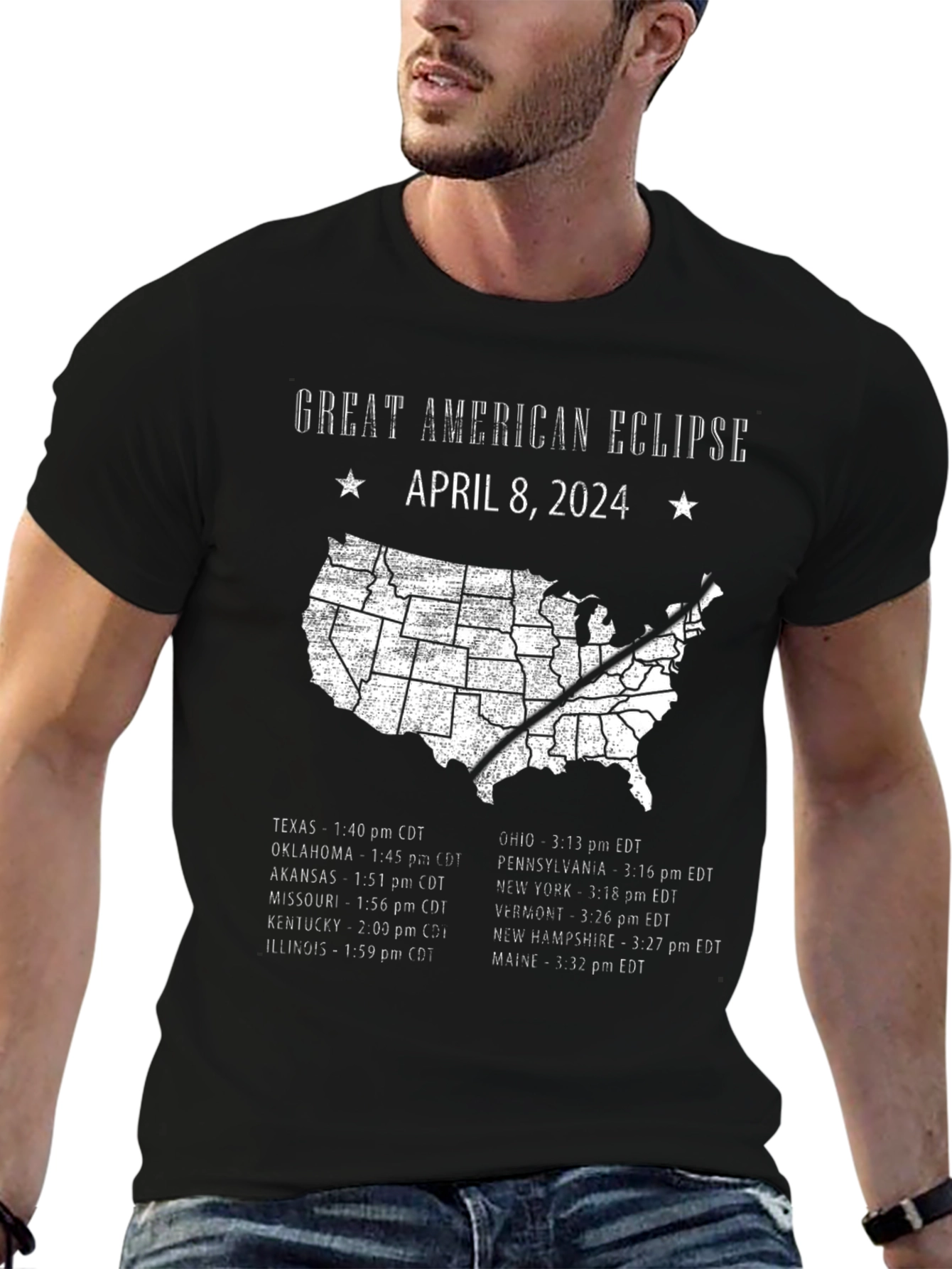 Great American Eclipse April 8 2024 T-Shirt