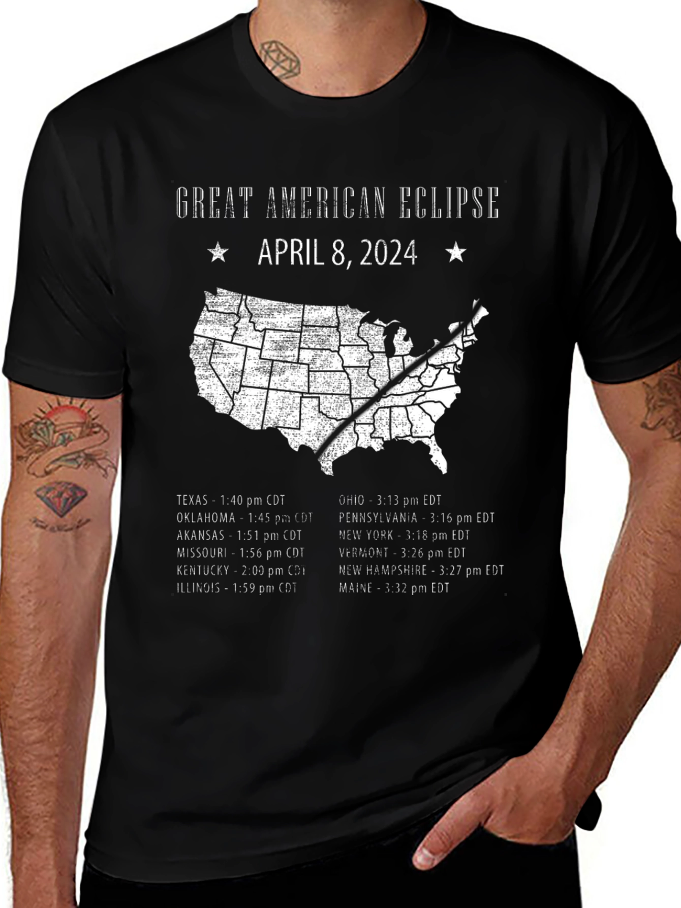 Great American Eclipse April 8 2024 T-Shirt