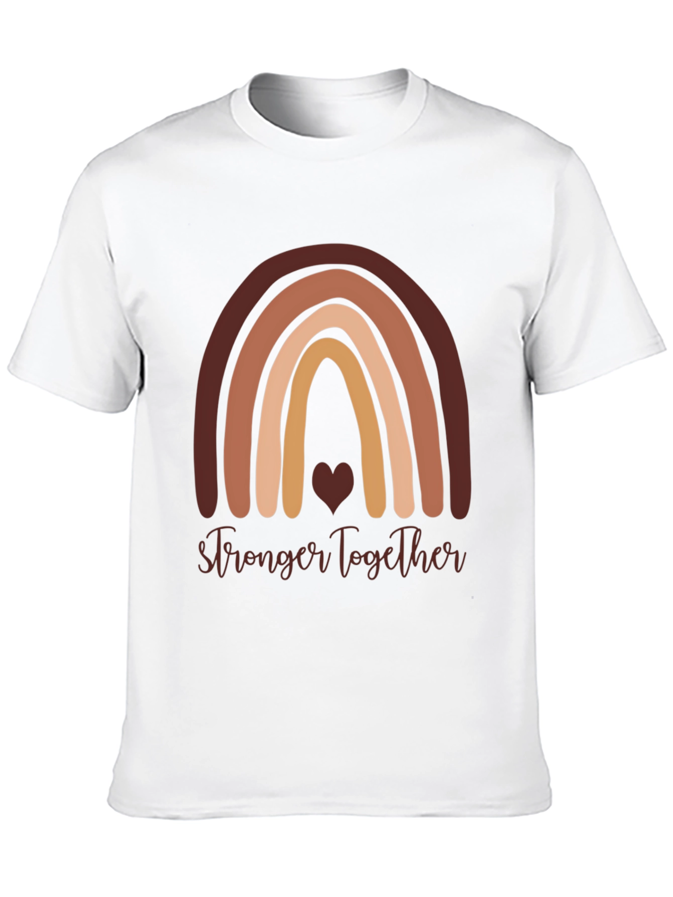 Stronger Together Rainbow Graphic T-Shirt