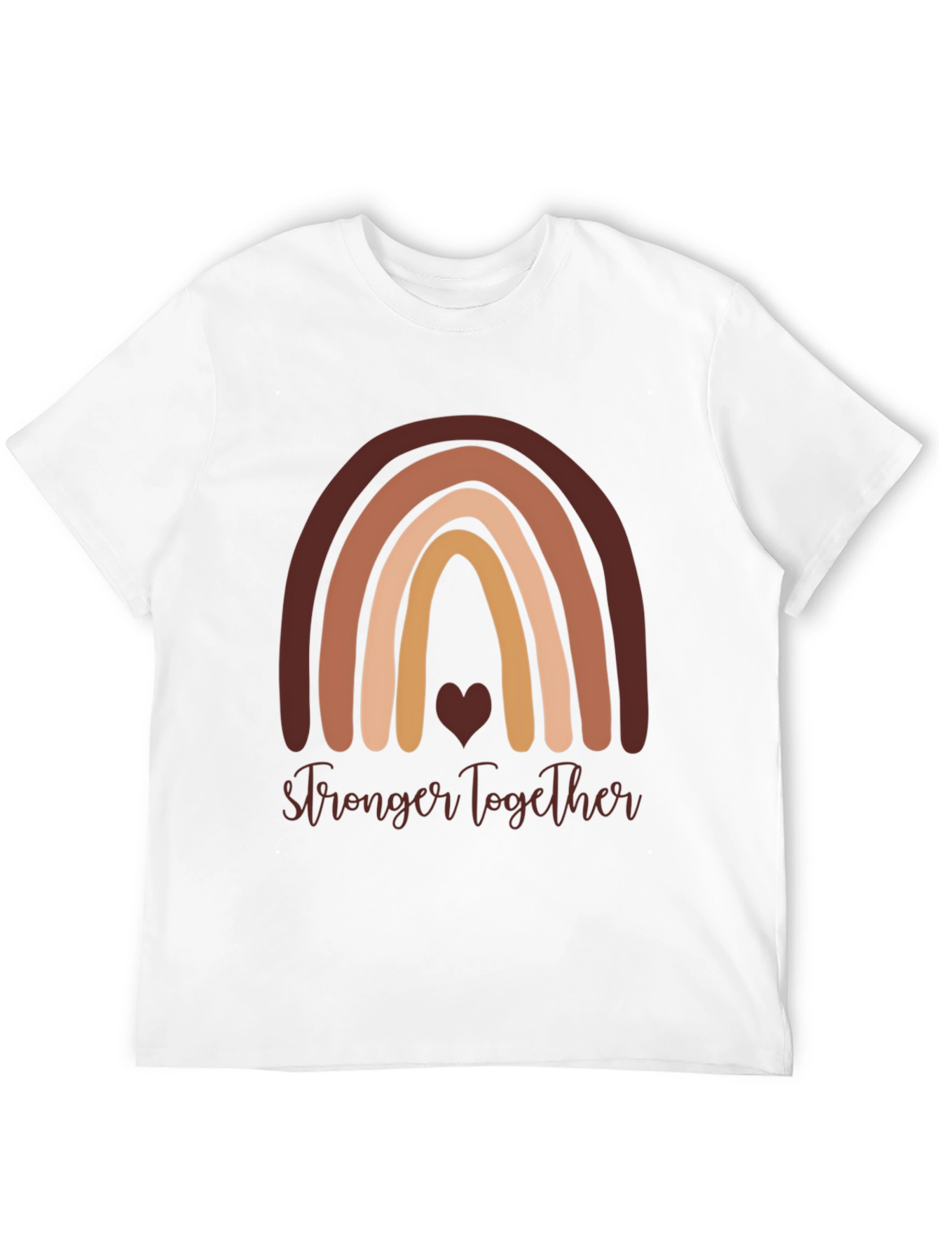 Stronger Together Rainbow Graphic T-Shirt