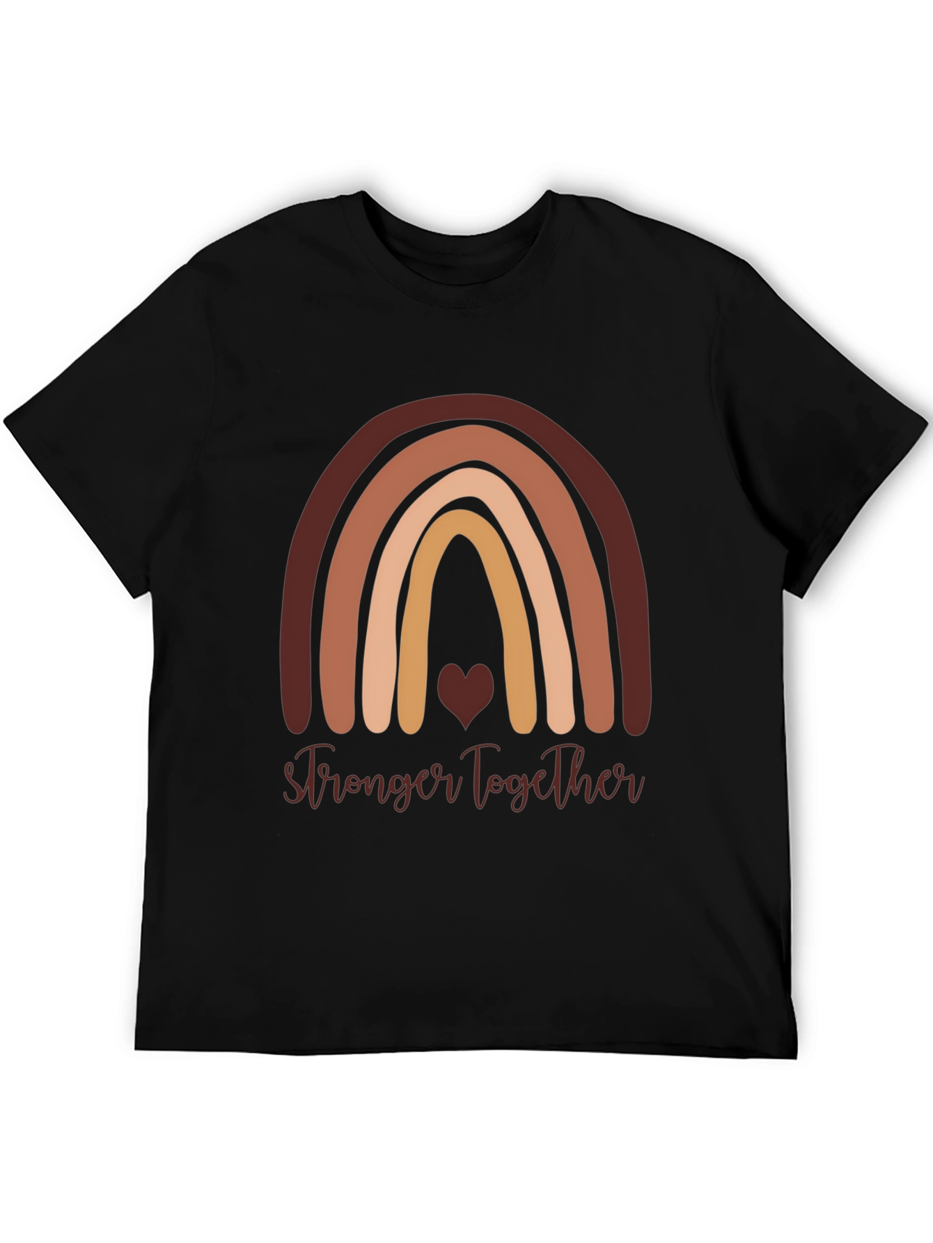 Stronger Together Rainbow Graphic T-Shirt
