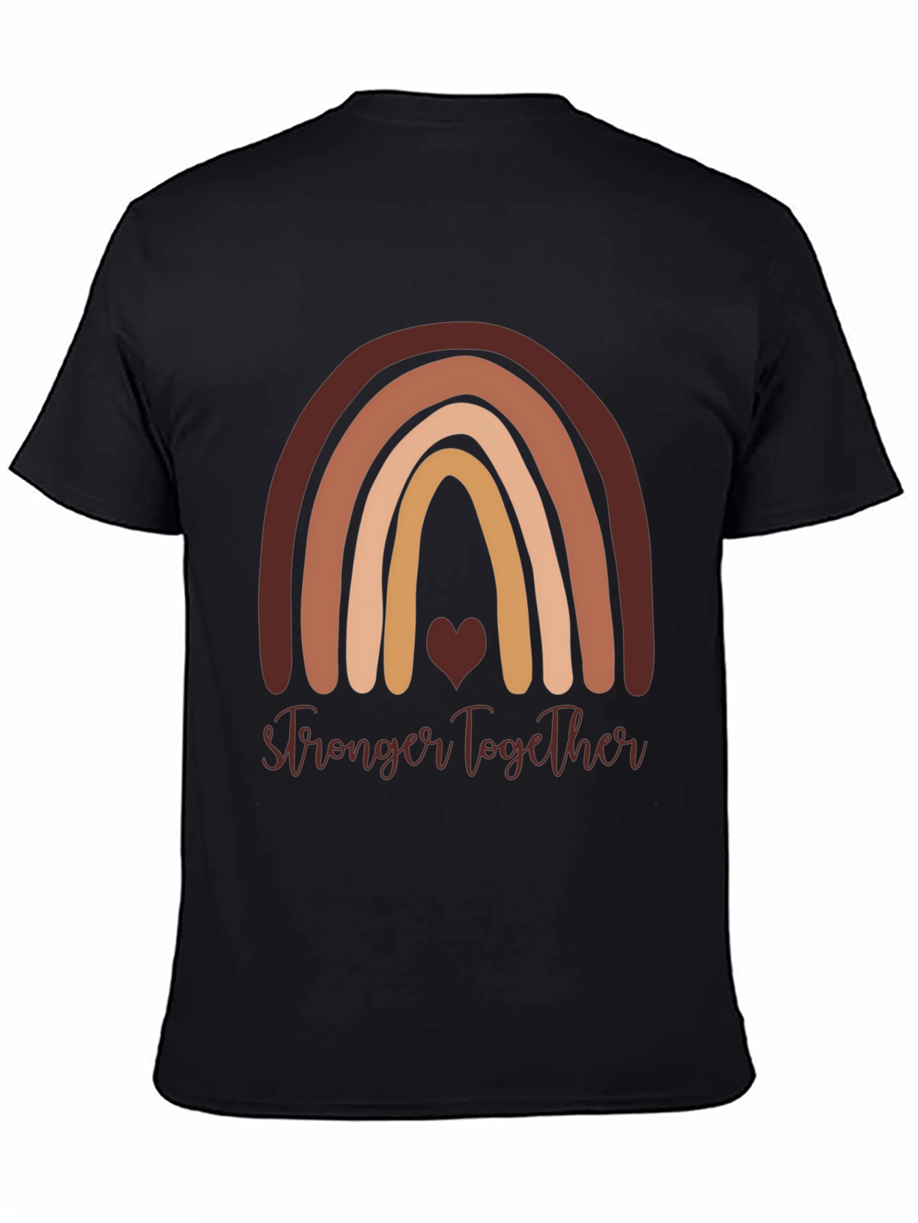 Stronger Together Rainbow Graphic T-Shirt
