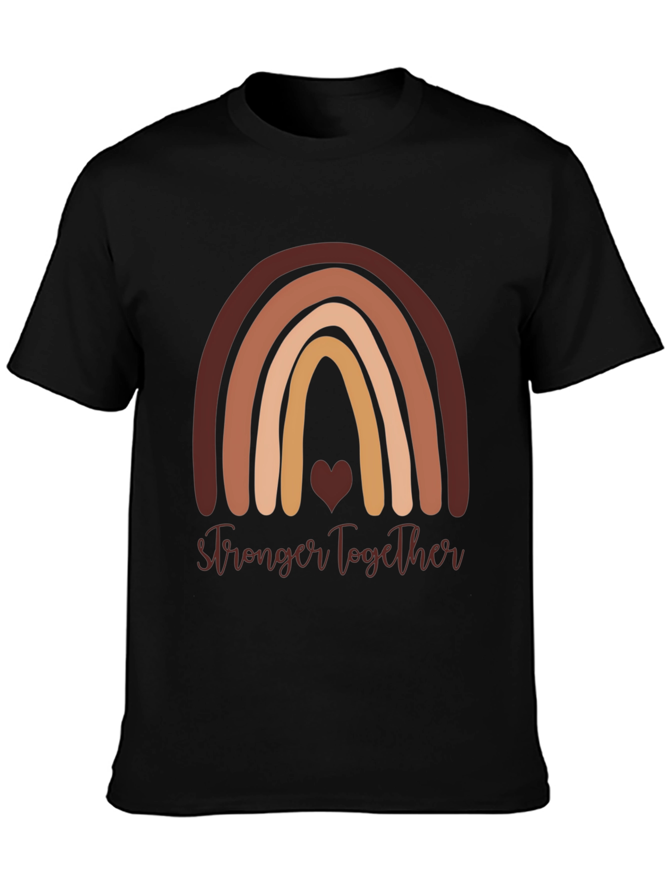 Stronger Together Rainbow Graphic T-Shirt