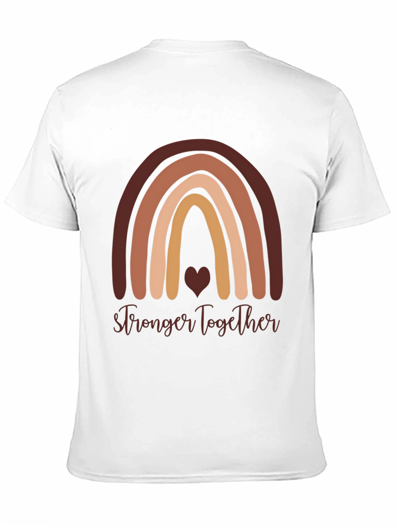 Stronger Together Rainbow Graphic T-Shirt