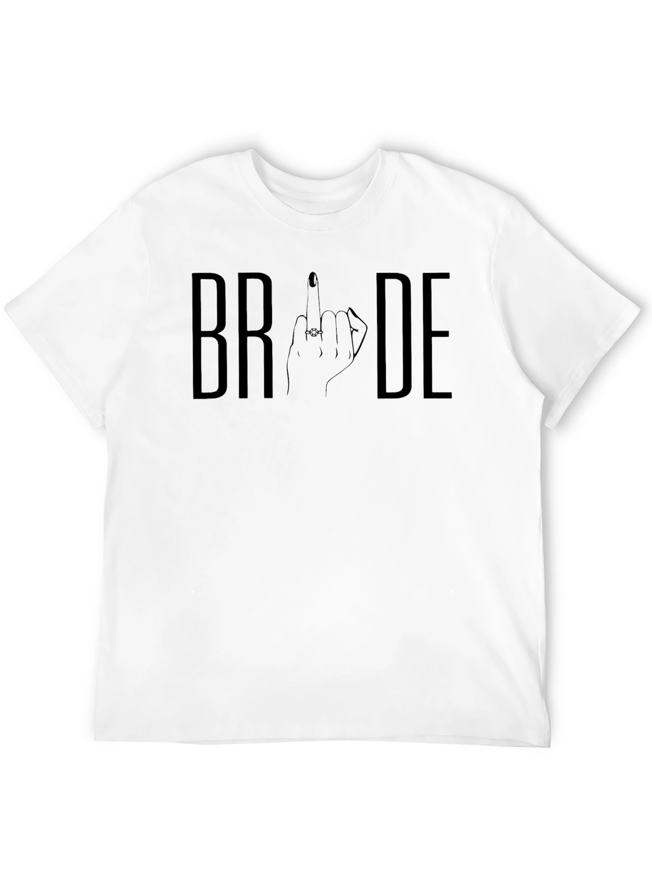 Bride Hand Gesture Graphic Tee - Black