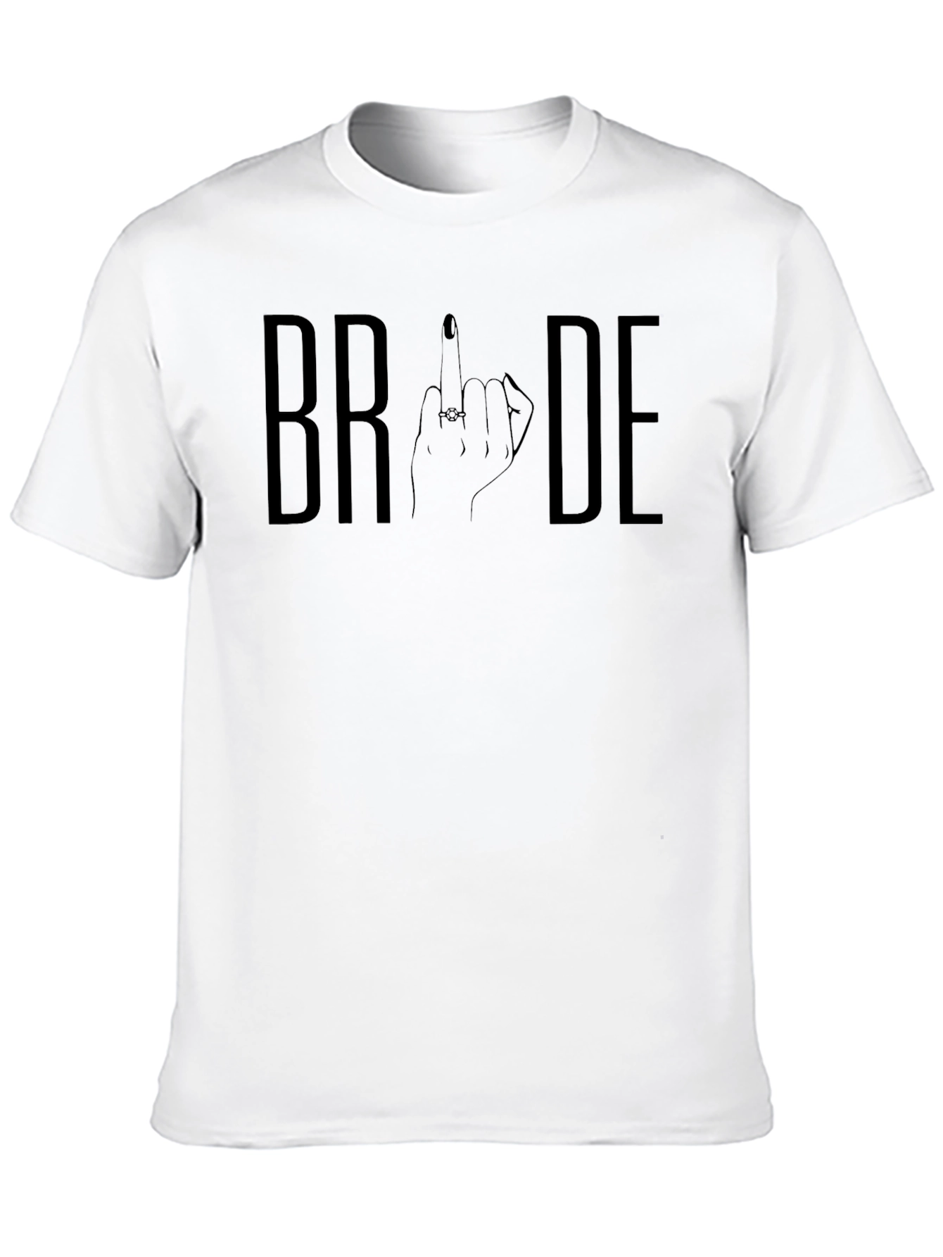 Bride Hand Gesture Graphic Tee - Black