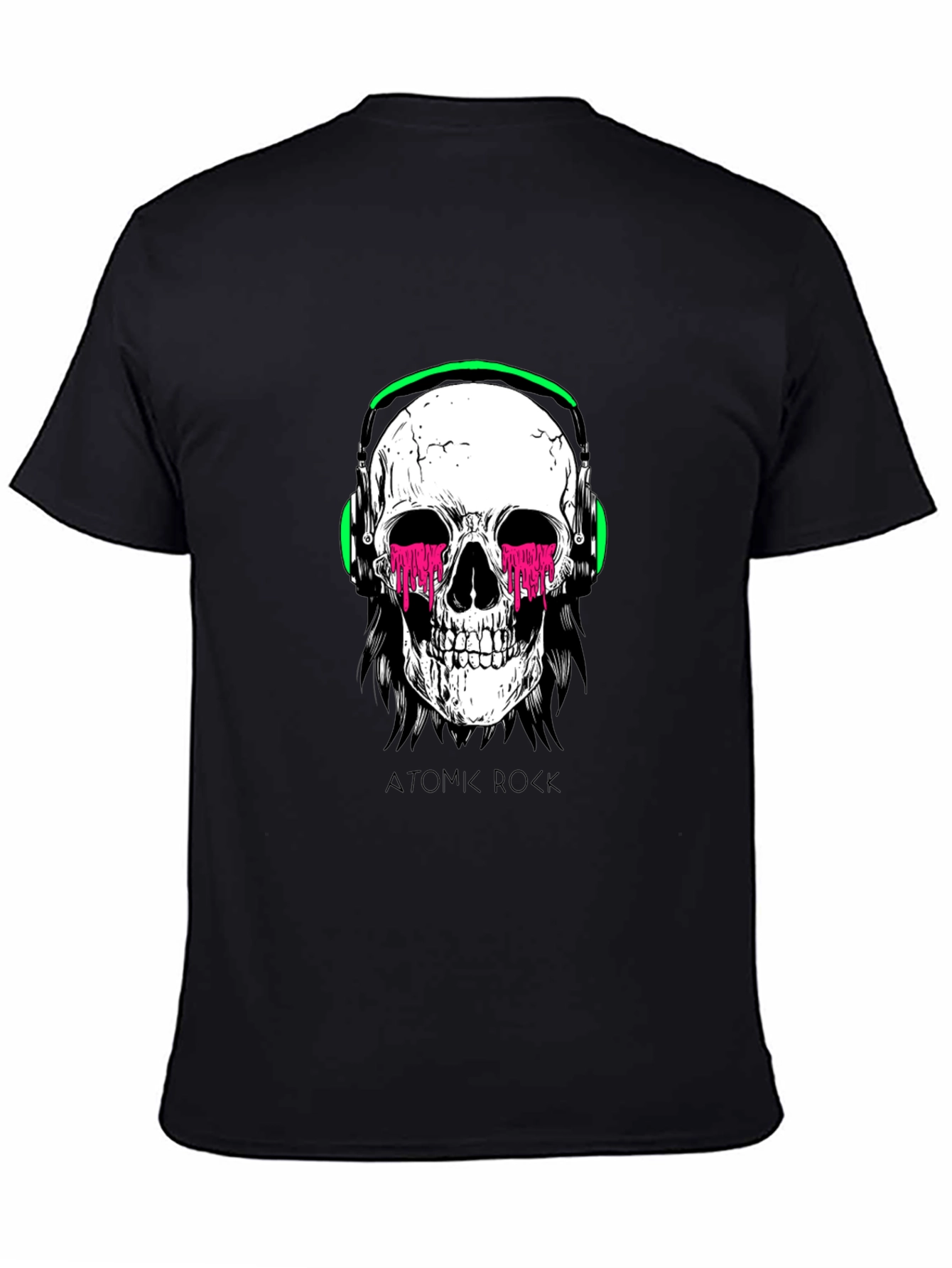 Skull Headphones Graphic Tee - Atomic Rock