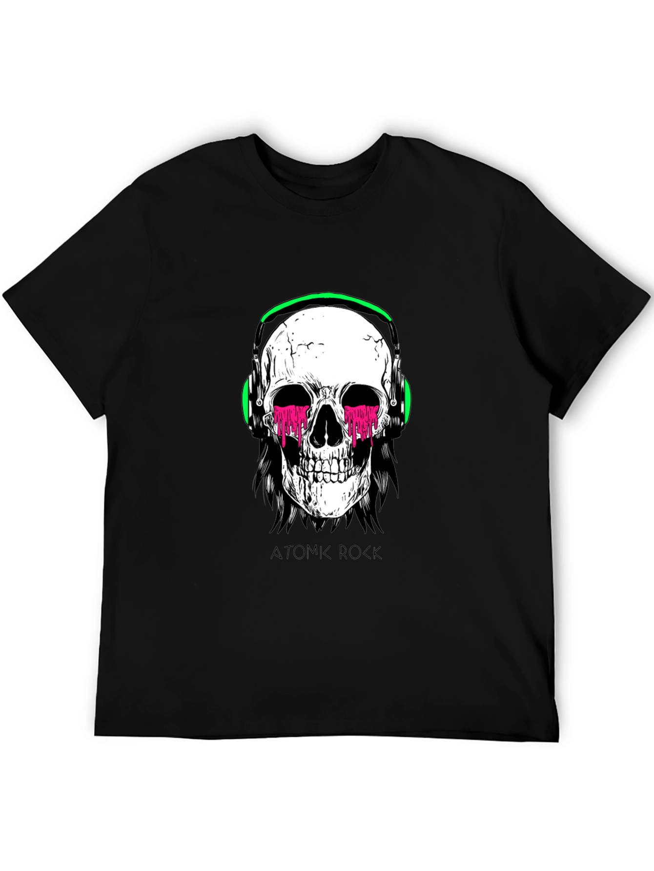 Skull Headphones Graphic Tee - Atomic Rock