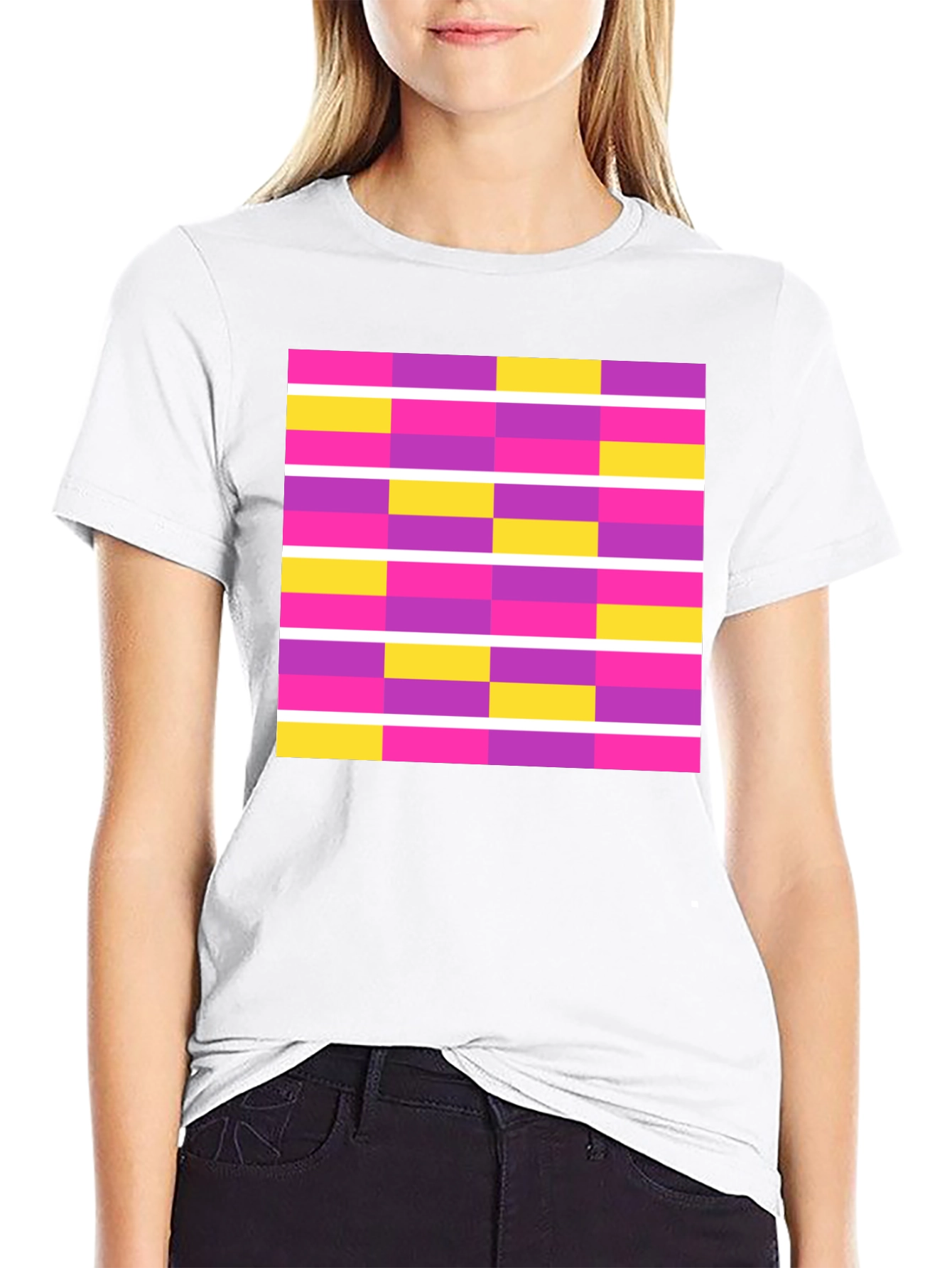 Abstract Geometric Graphic Tee - Modern Design