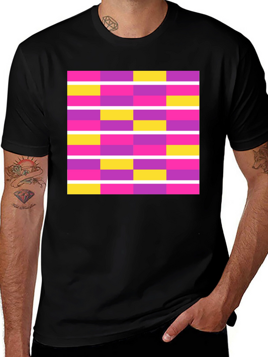 Abstract Geometric Graphic Tee - Modern Design