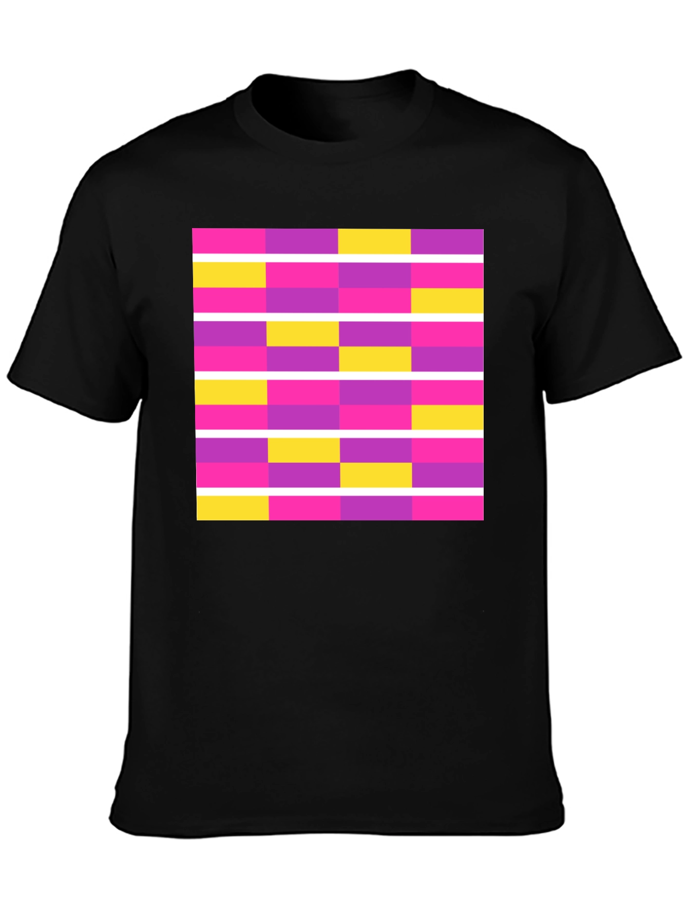 Abstract Geometric Graphic Tee - Modern Design