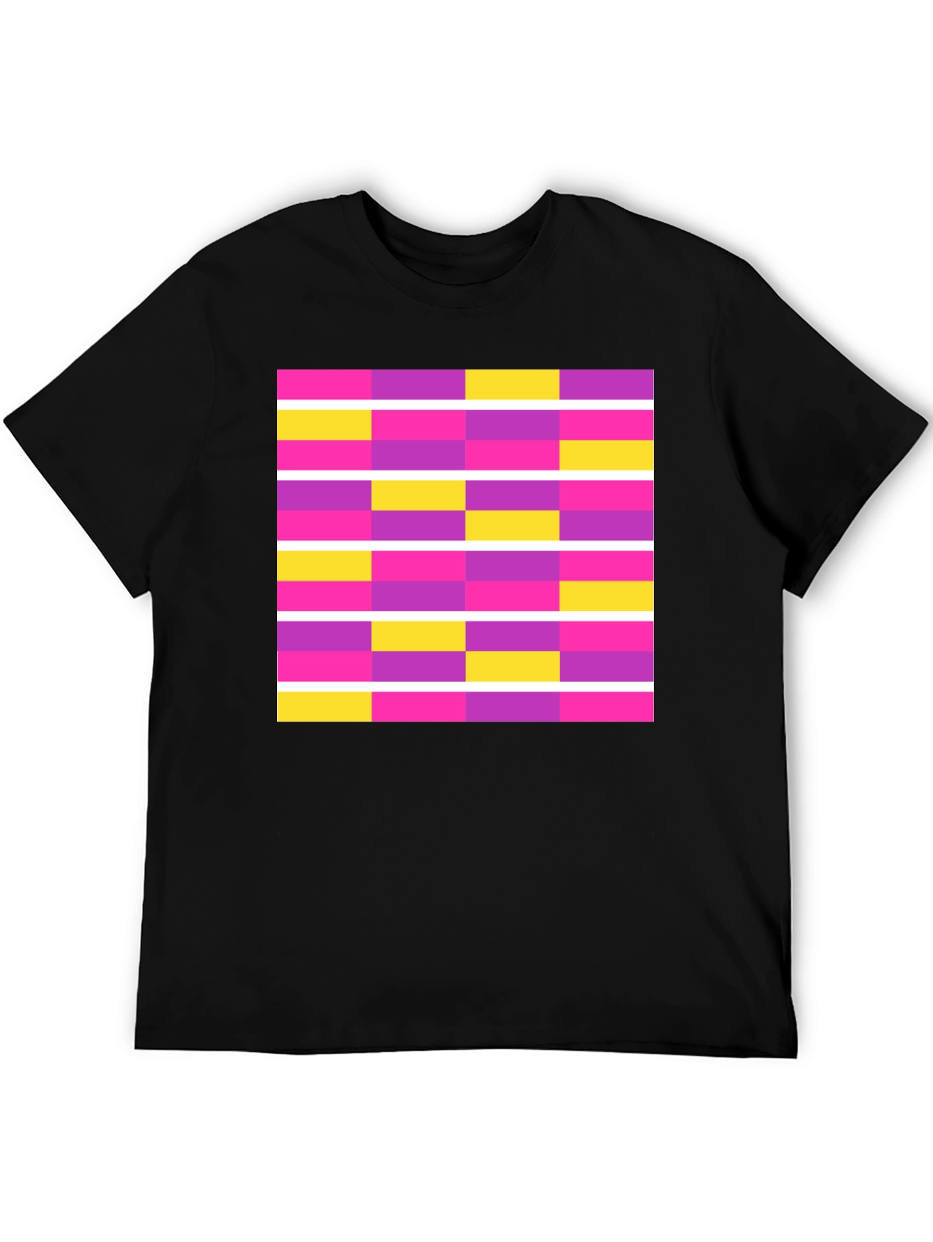 Abstract Geometric Graphic Tee - Modern Design
