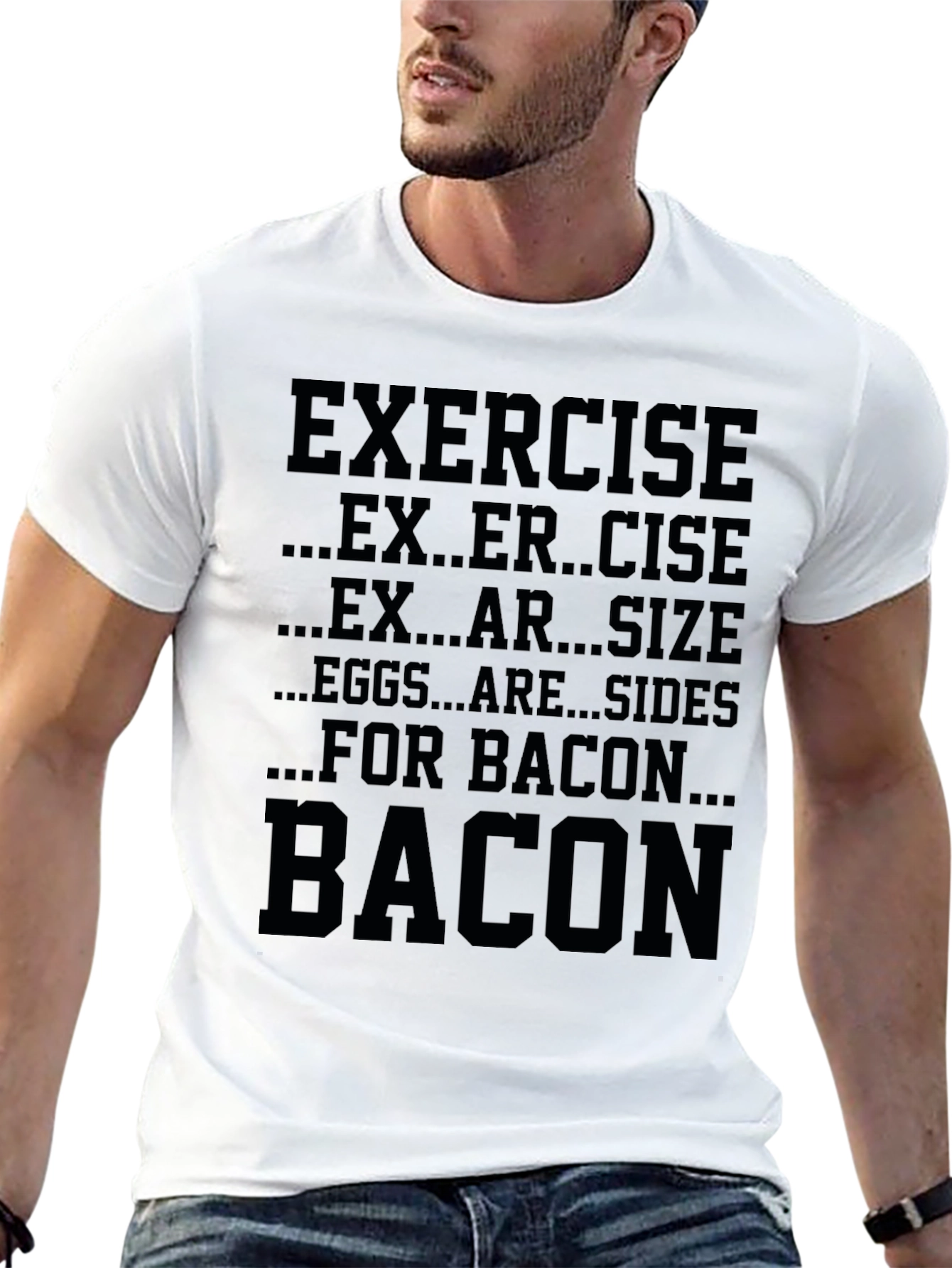 Funny Bacon Exercise T-Shirt