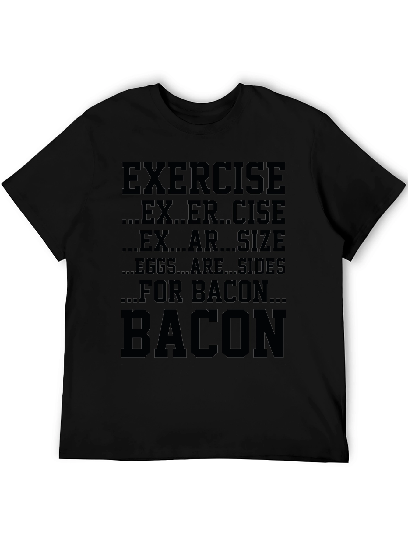 Funny Bacon Exercise T-Shirt