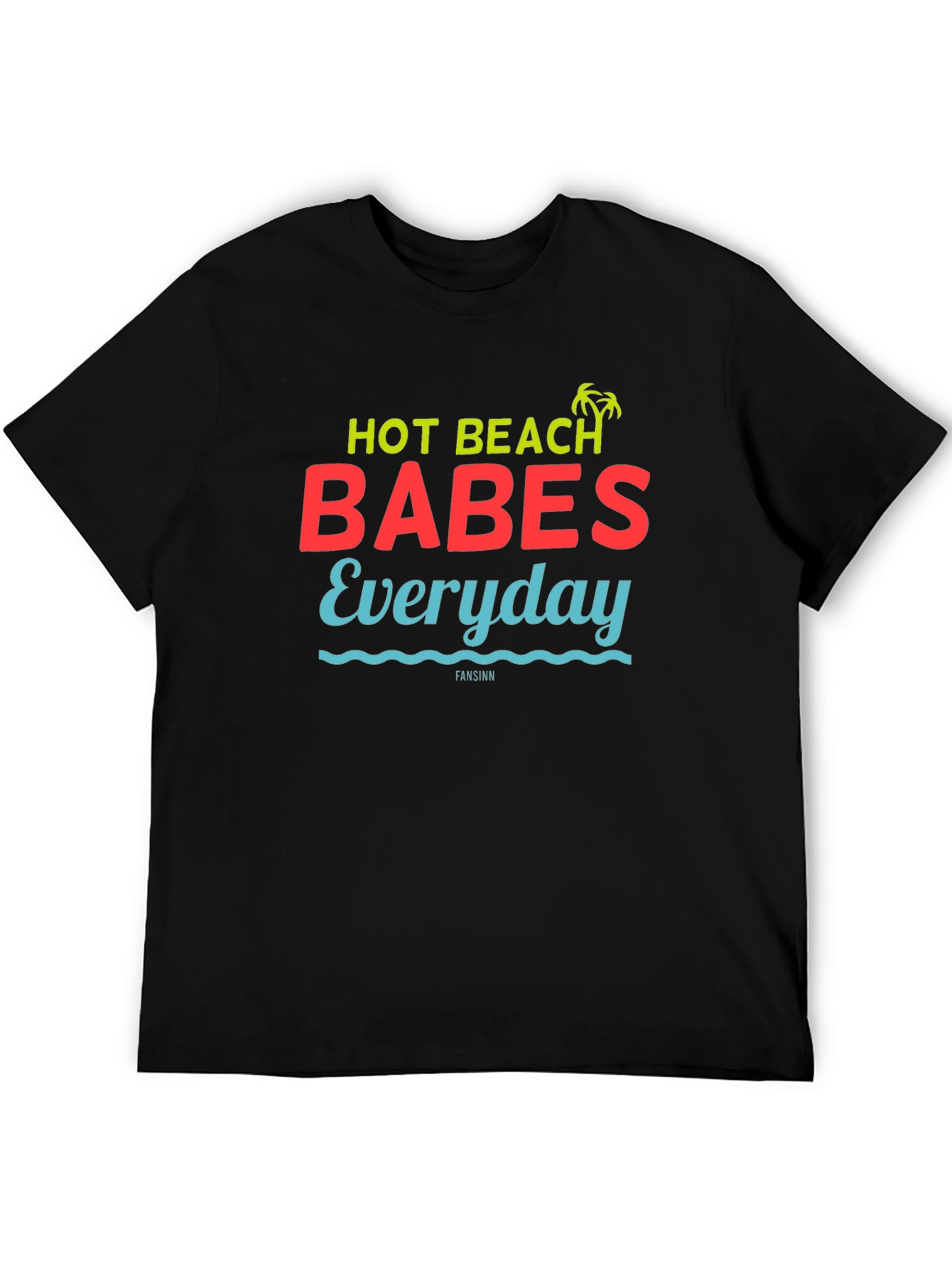 Hot Beach Babes Everyday Graphic Tee - Black