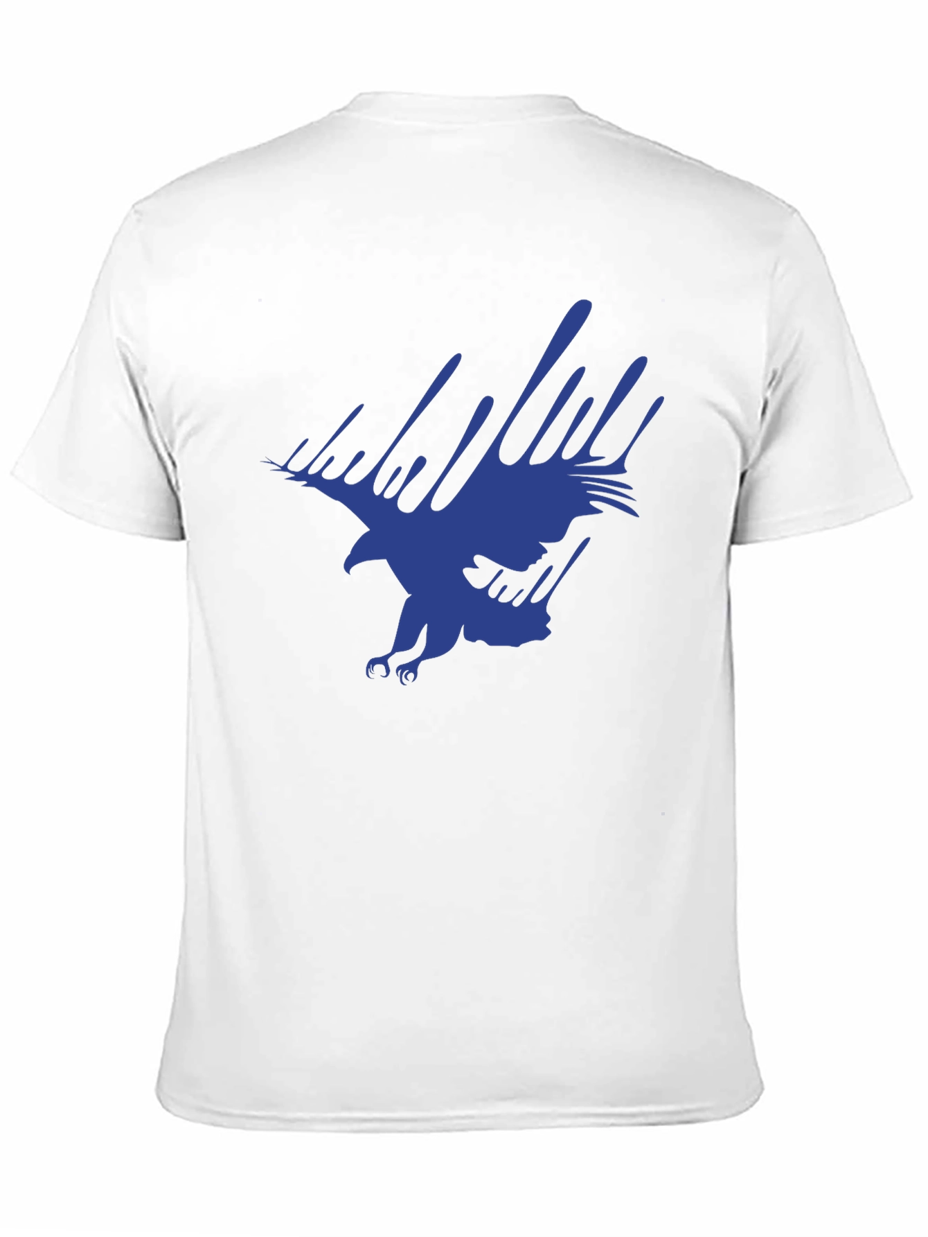 Bold Eagle Graphic Print Tee - Black