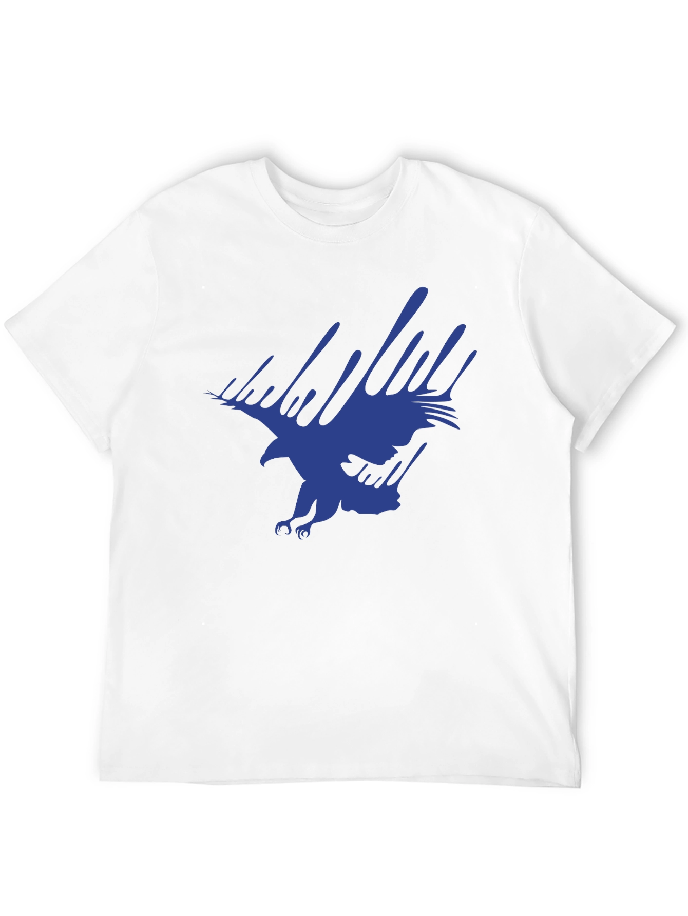 Bold Eagle Graphic Print Tee - Black