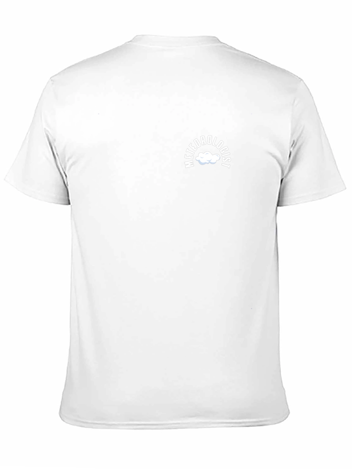 Meteorologist Cloud Logo Black T-Shirt