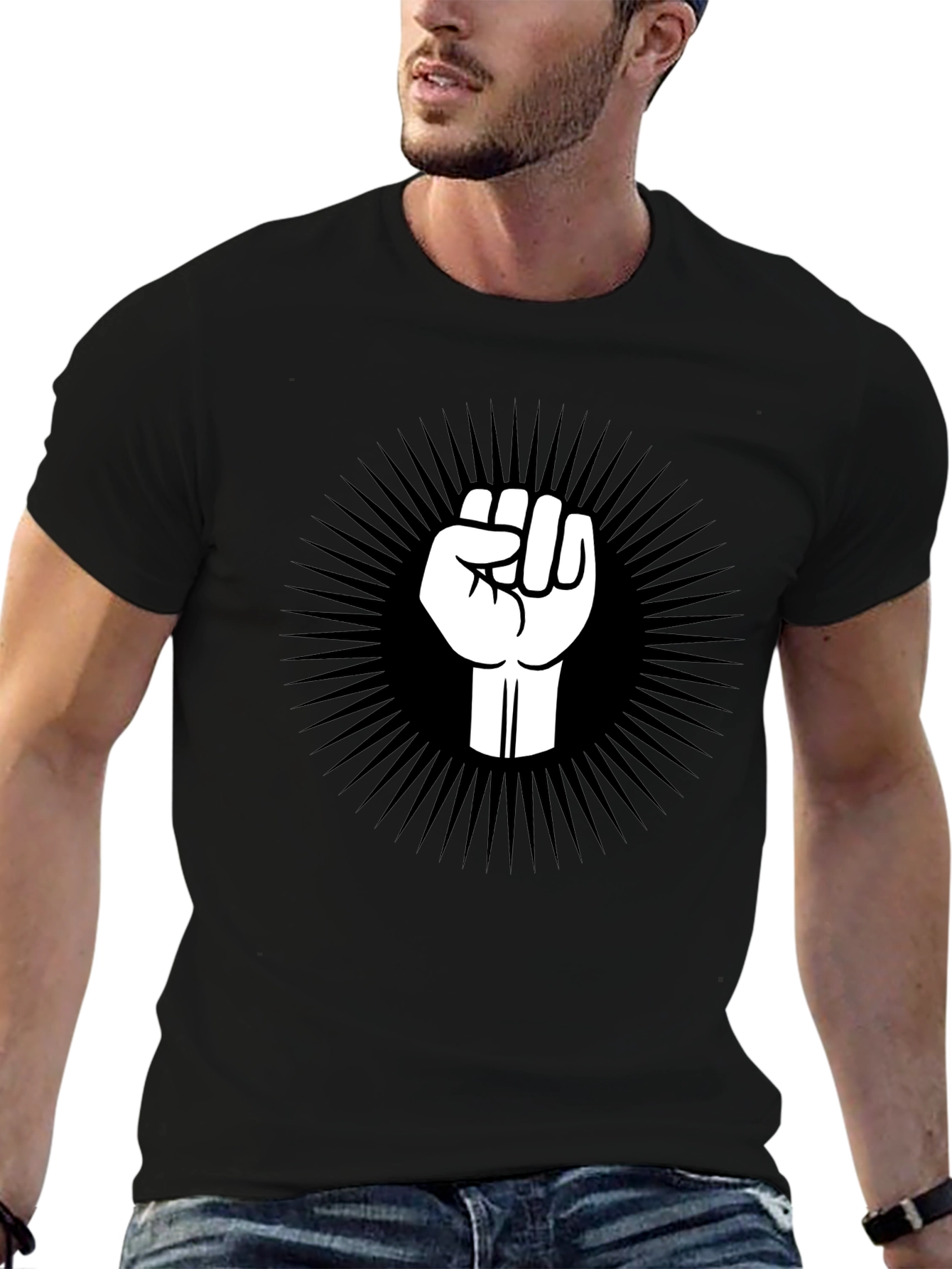Empowered Fist Graphic Tee - Black