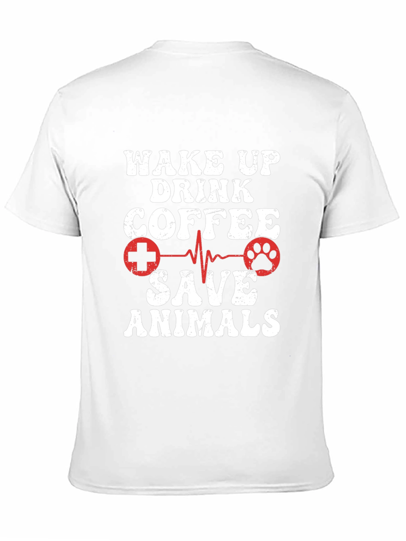 Wake Up Drink Coffee Save Animals Graphic Tee