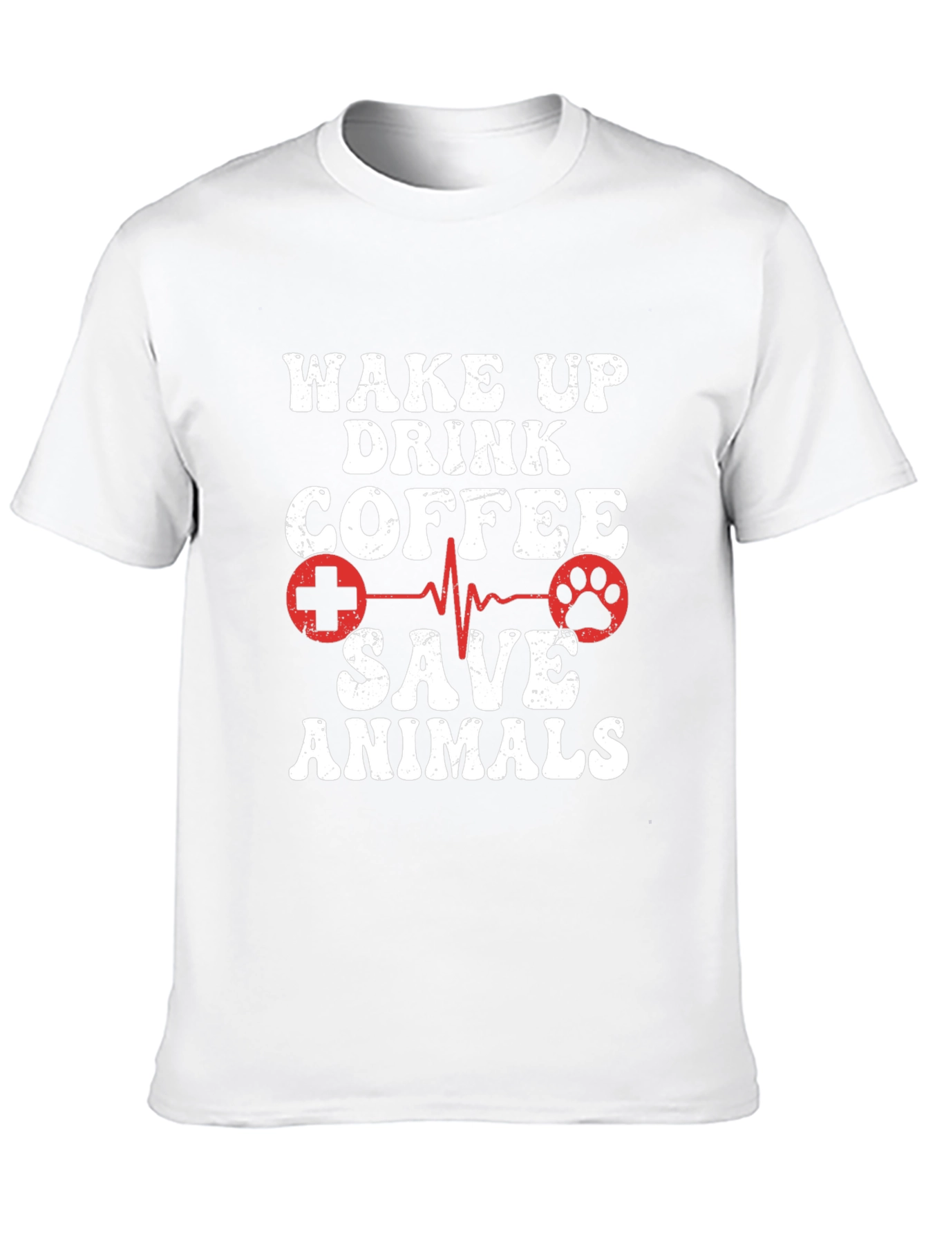 Wake Up Drink Coffee Save Animals Graphic Tee