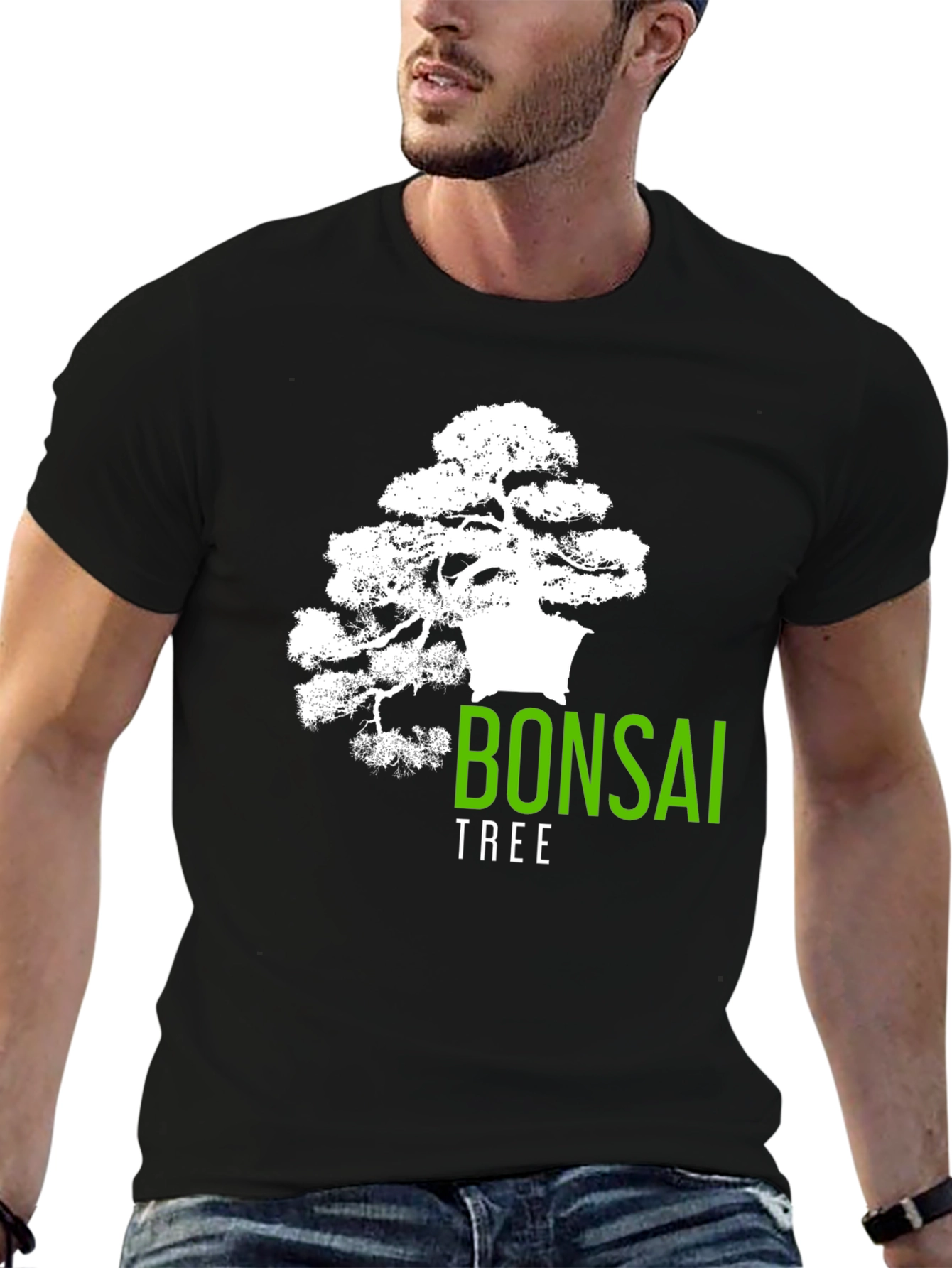 Bonsai Tree Graphic T-Shirt - Artistic Design