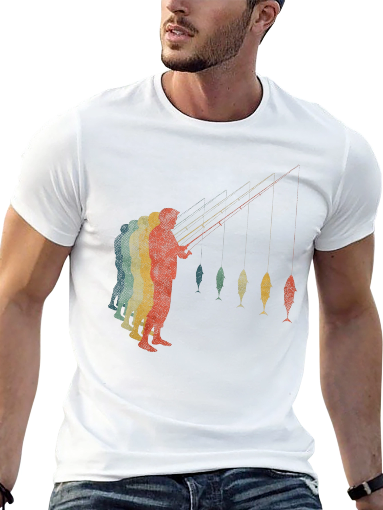 Retro Fishing T-Shirt - Angler Graphic Tee