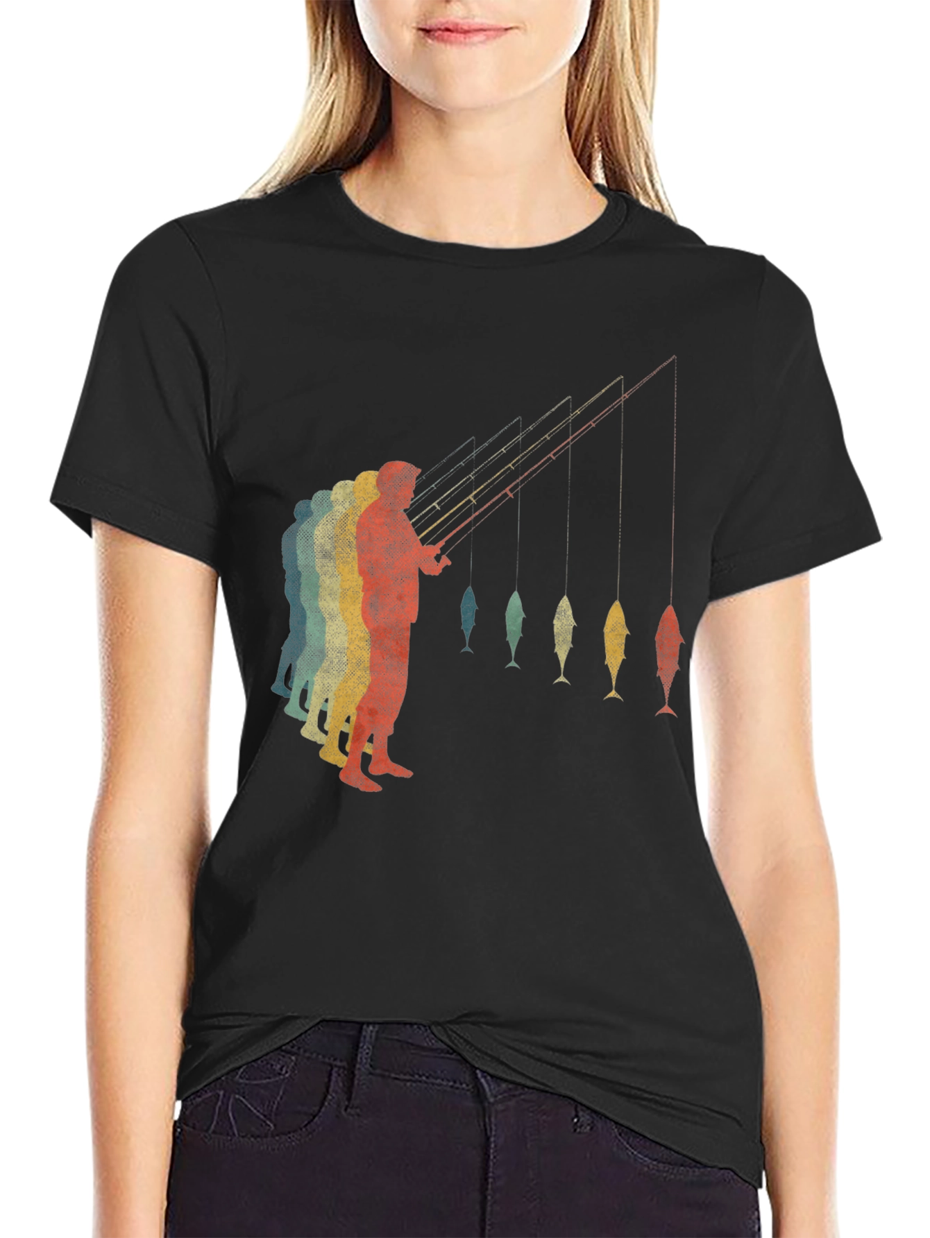 Retro Fishing T-Shirt - Angler Graphic Tee