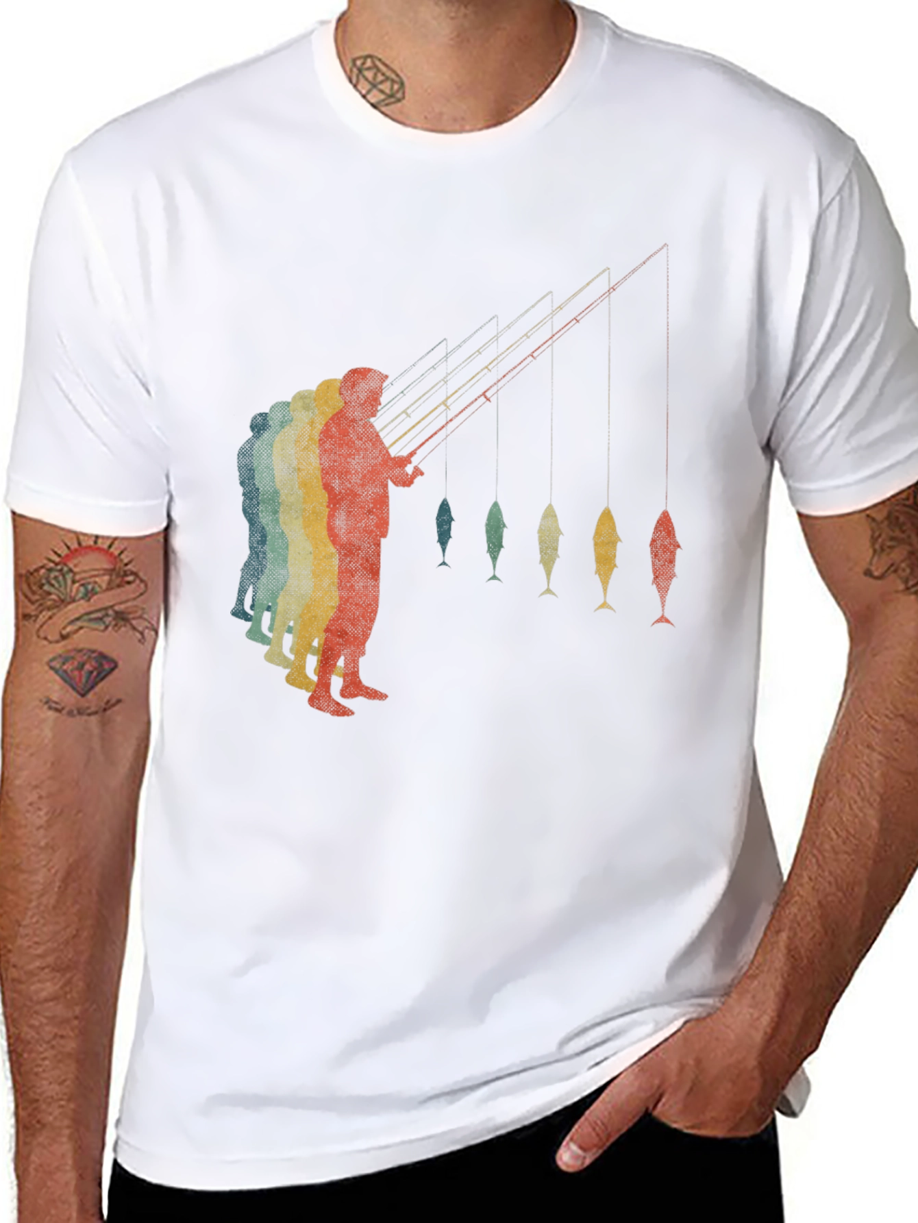 Retro Fishing T-Shirt - Angler Graphic Tee
