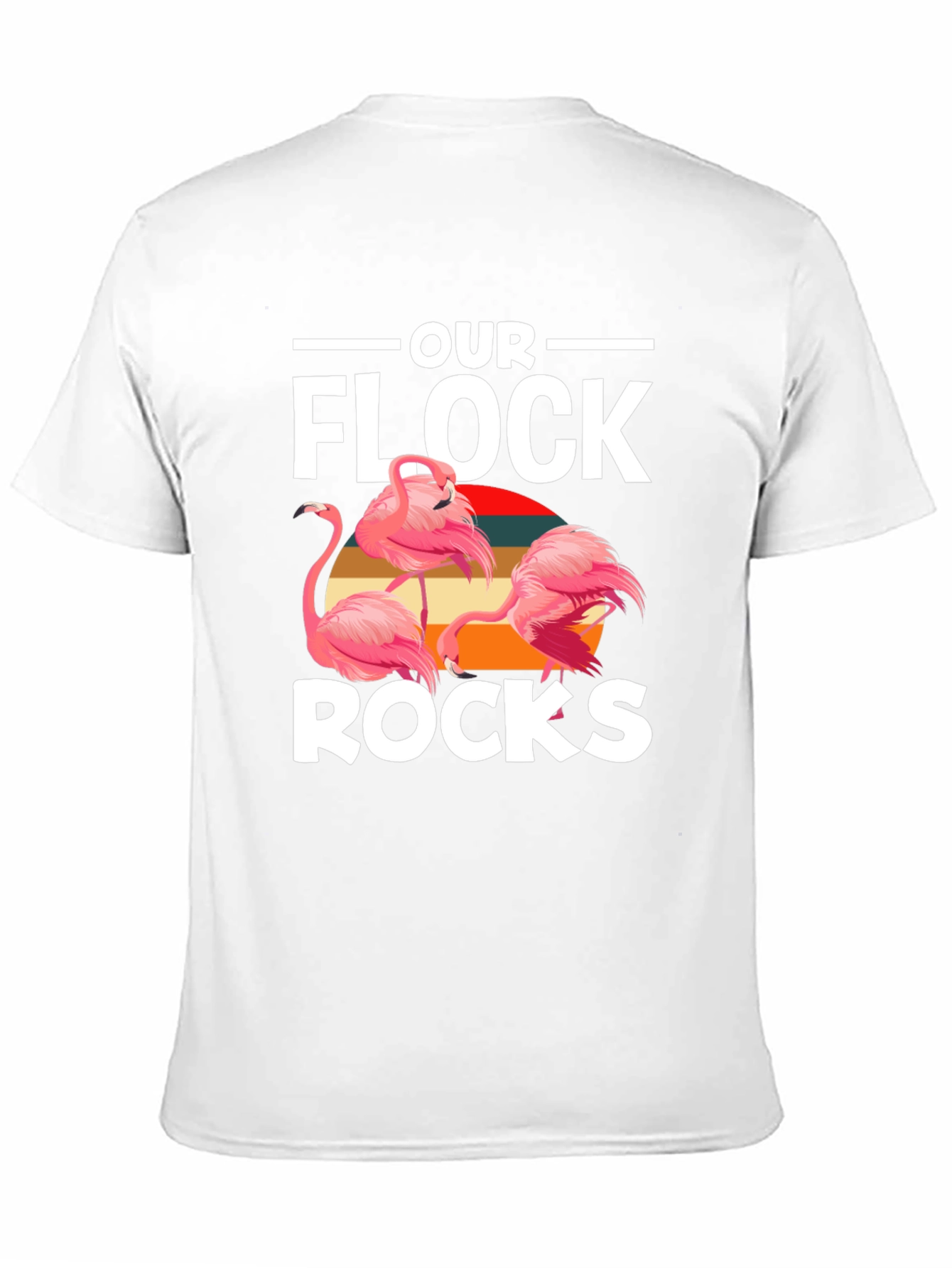 Our Flock Rocks Flamingo Graphic Tee