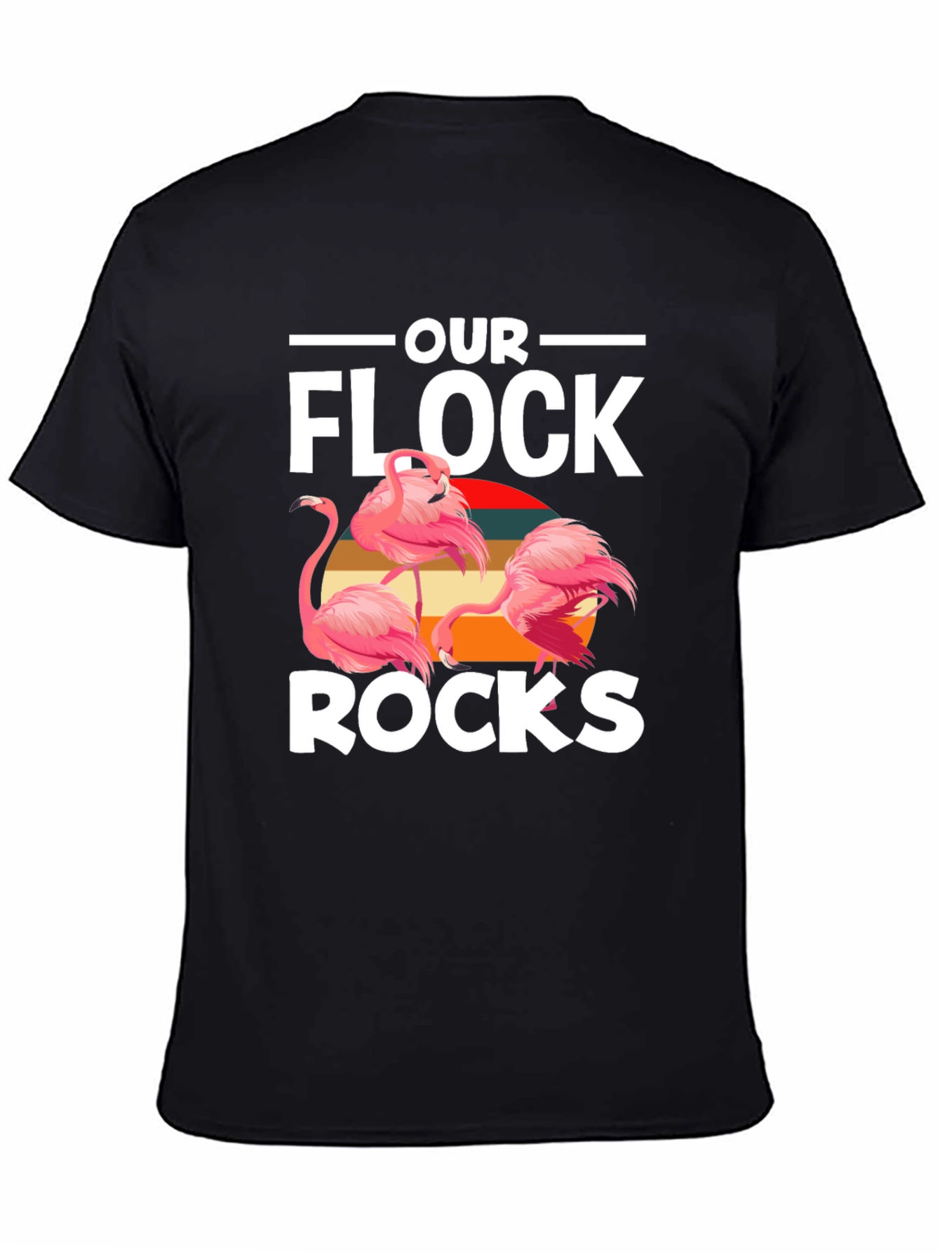 Our Flock Rocks Flamingo Graphic Tee