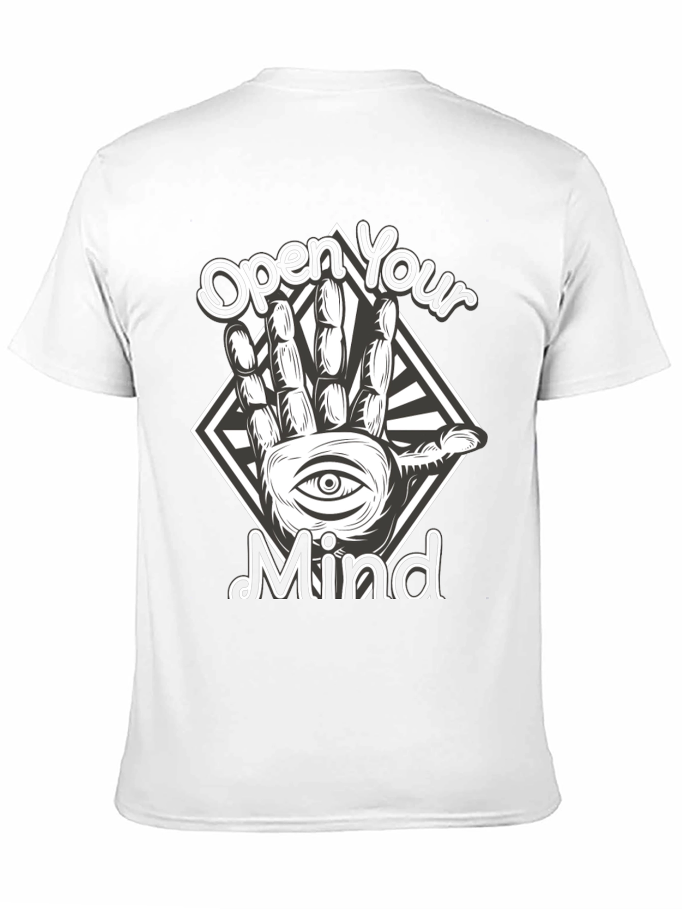 Open Your Mind Graphic Tee - Black T-Shirt