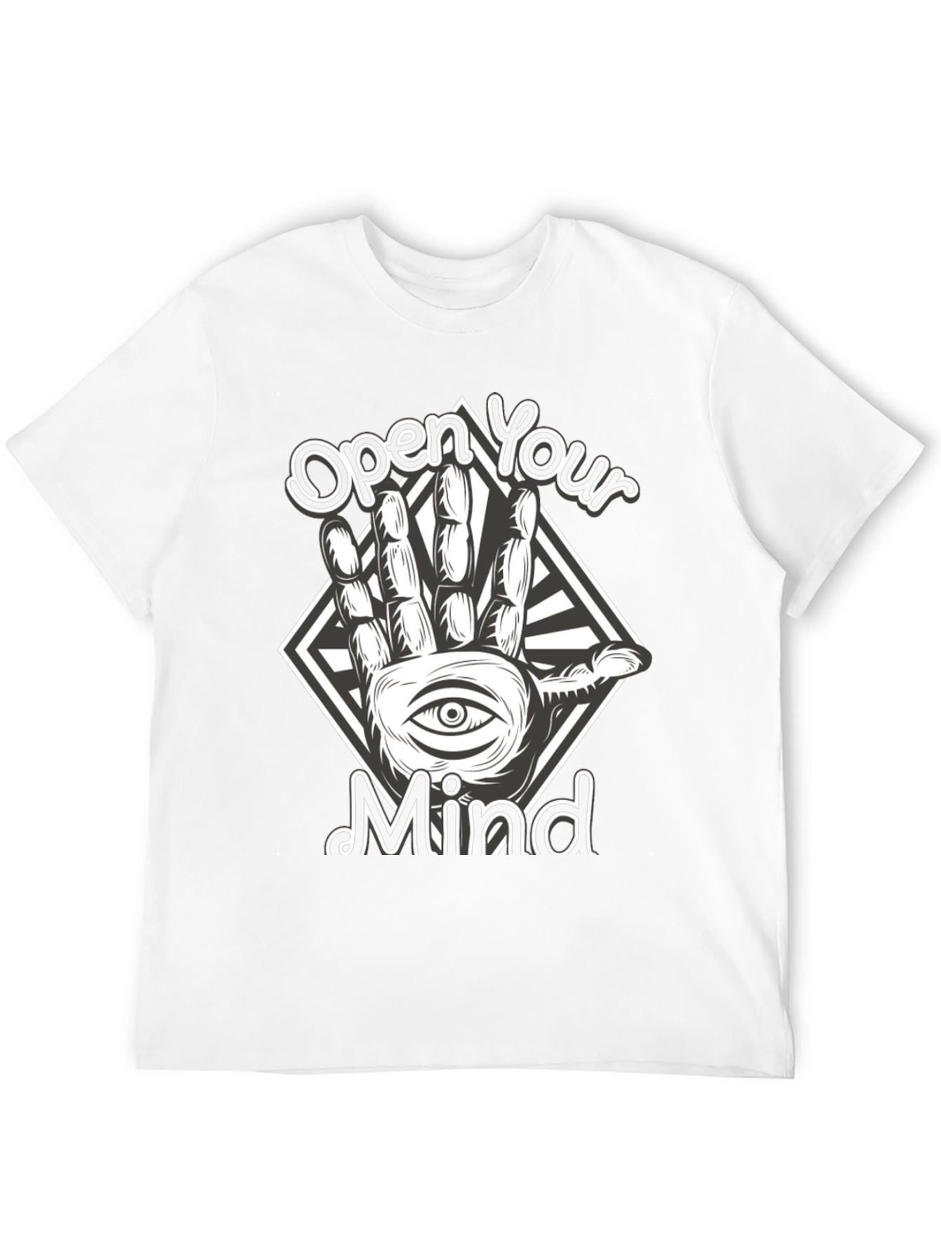 Open Your Mind Graphic Tee - Black T-Shirt