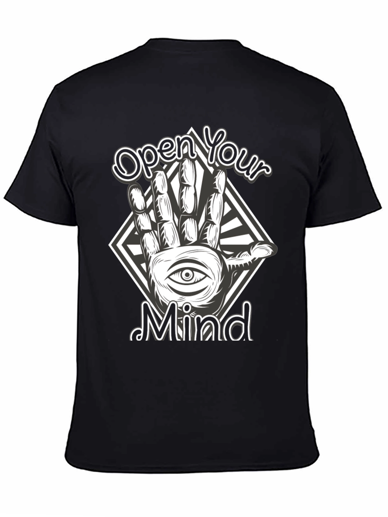 Open Your Mind Graphic Tee - Black T-Shirt