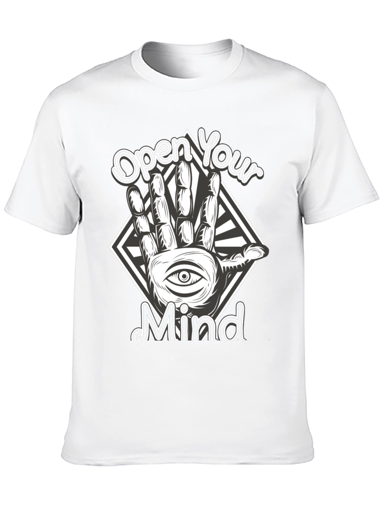 Open Your Mind Graphic Tee - Black T-Shirt