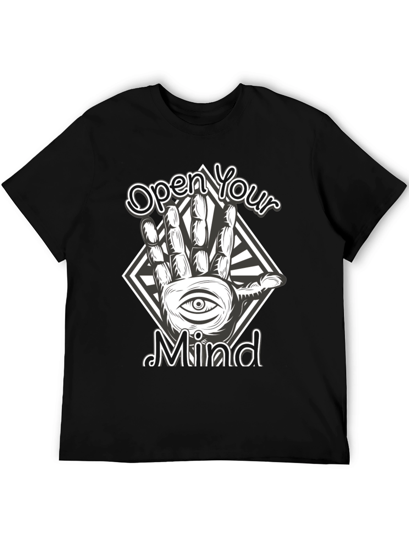 Open Your Mind Graphic Tee - Black T-Shirt