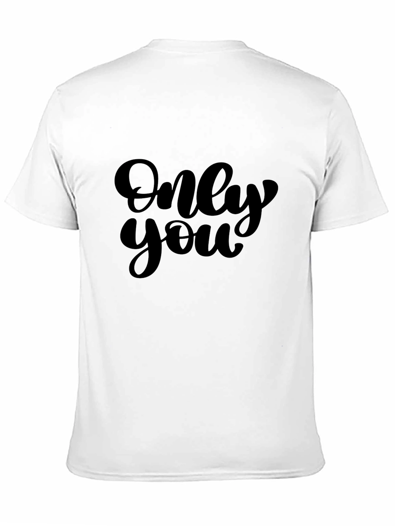 Only You Graphic Tee - Black Cotton T-Shirt