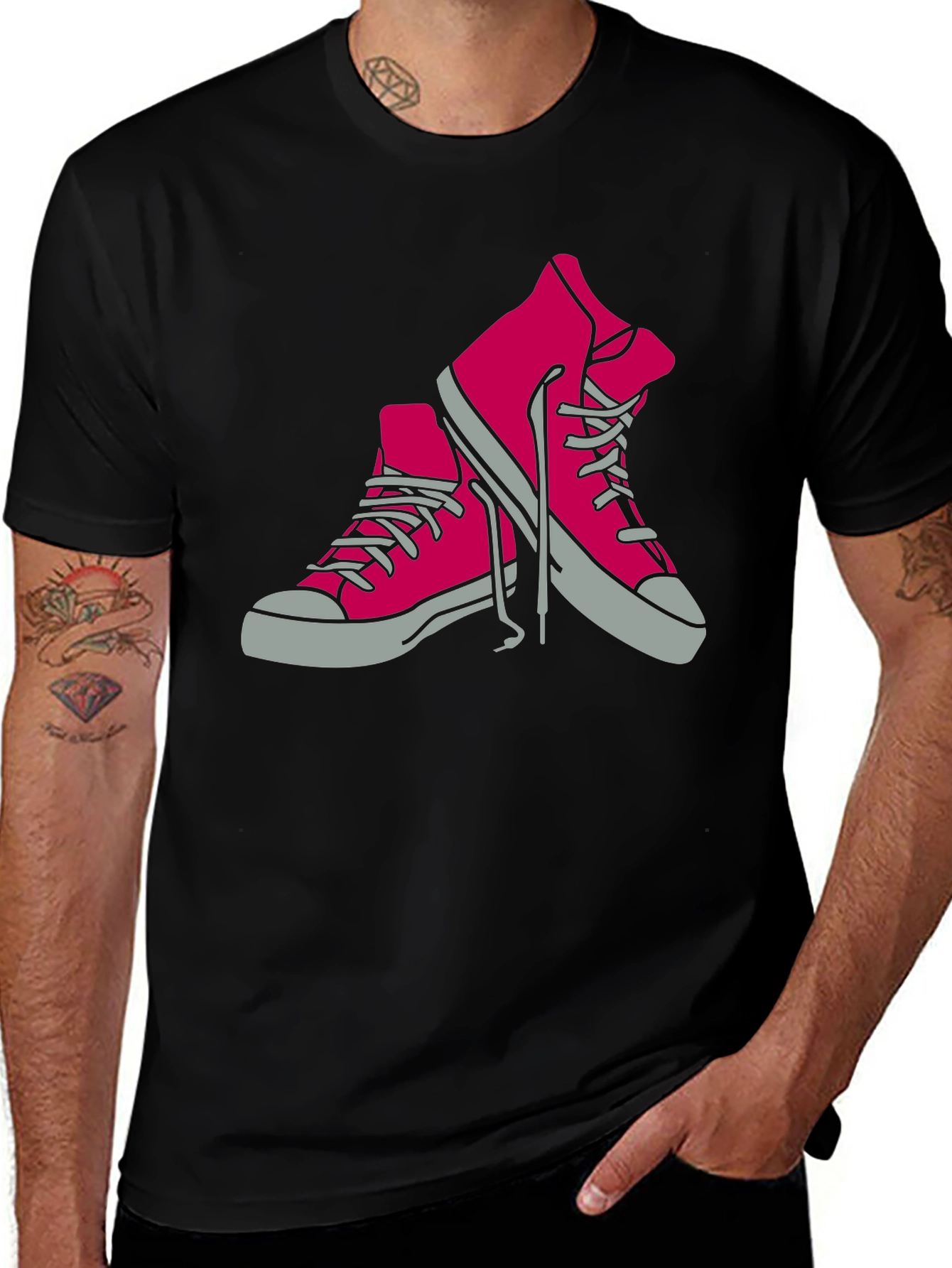 Cool Sneakers Graphic Tee - Casual Style