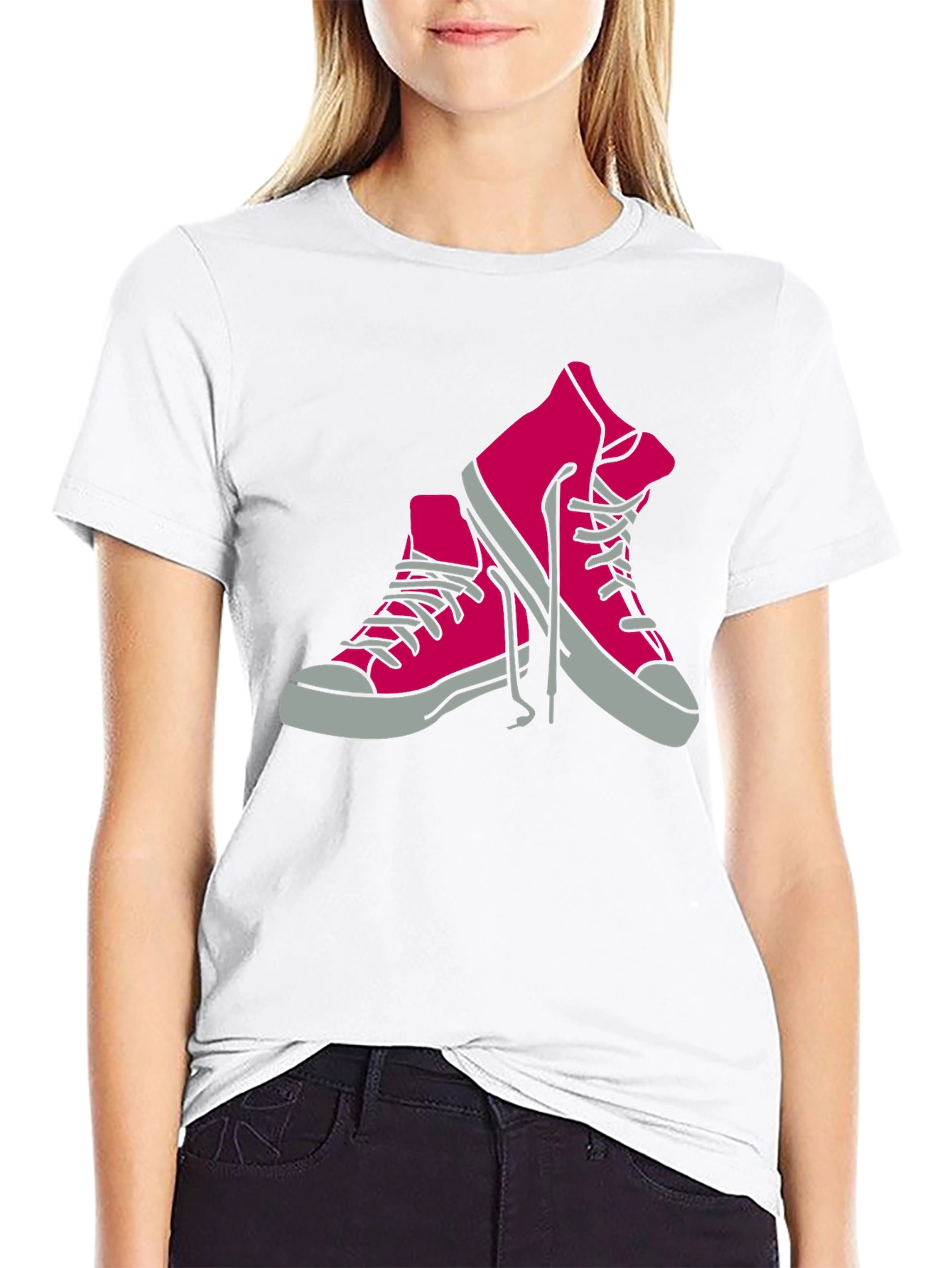 Cool Sneakers Graphic Tee - Casual Style