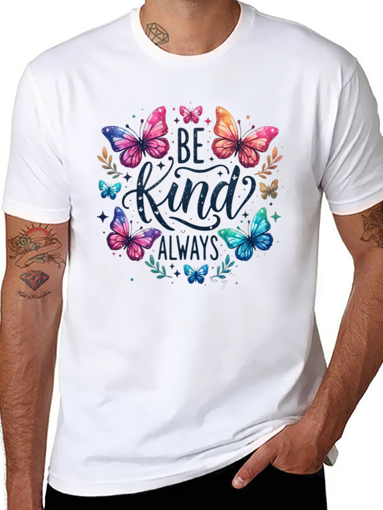 Be Kind Always Butterfly Graphic Tee