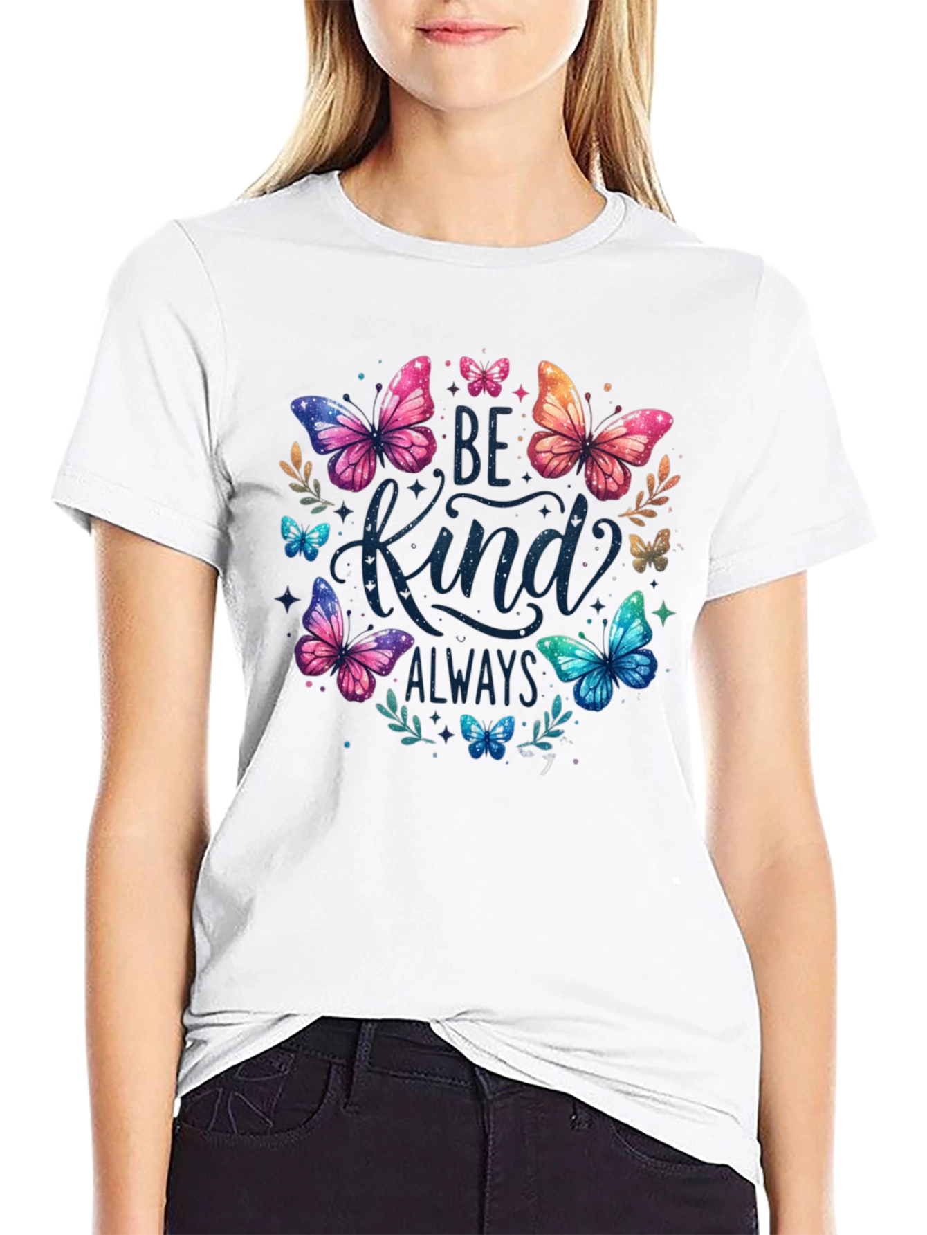 Be Kind Always Butterfly Graphic Tee