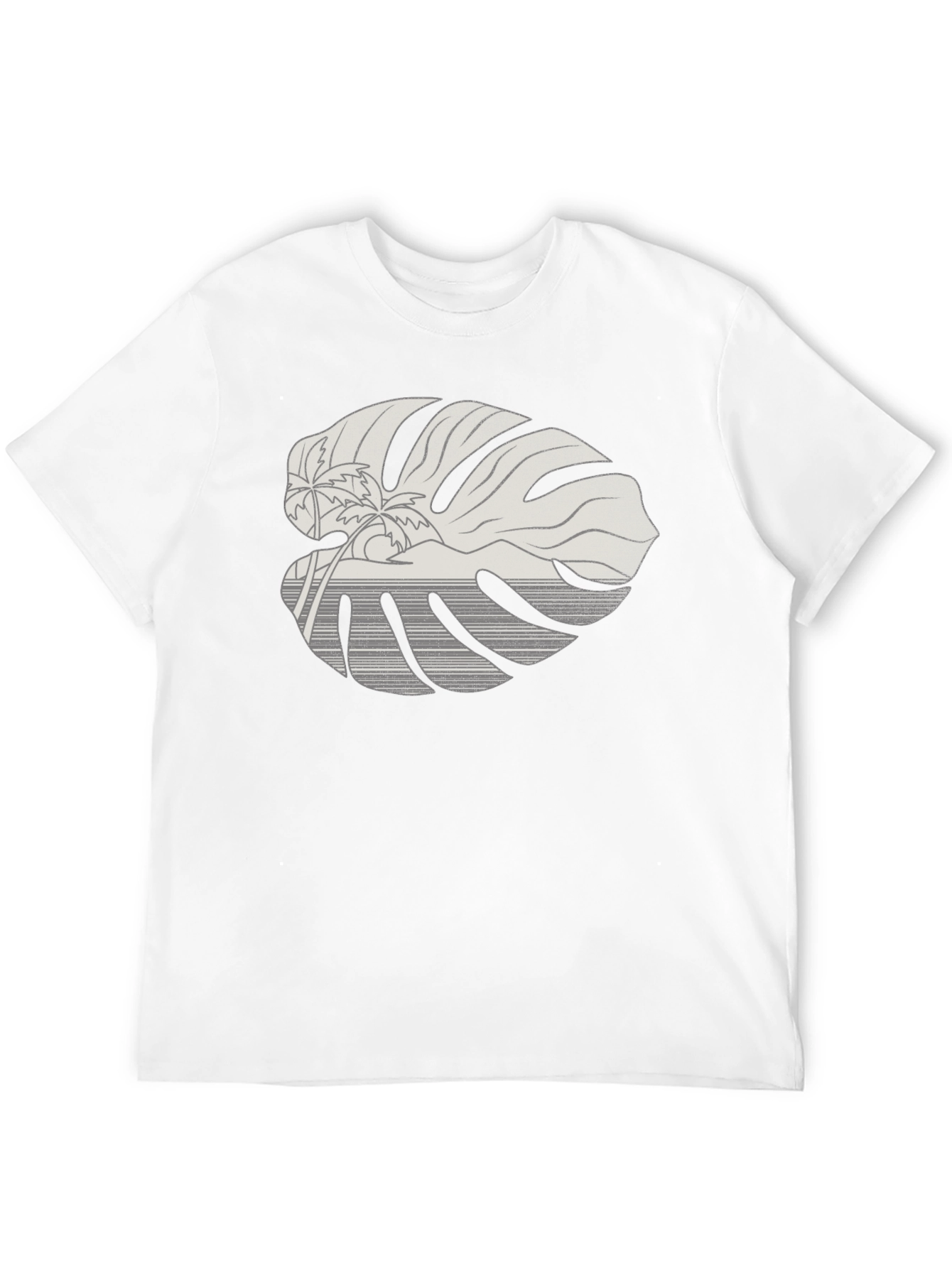 Tropical Monstera Leaf Graphic Tee