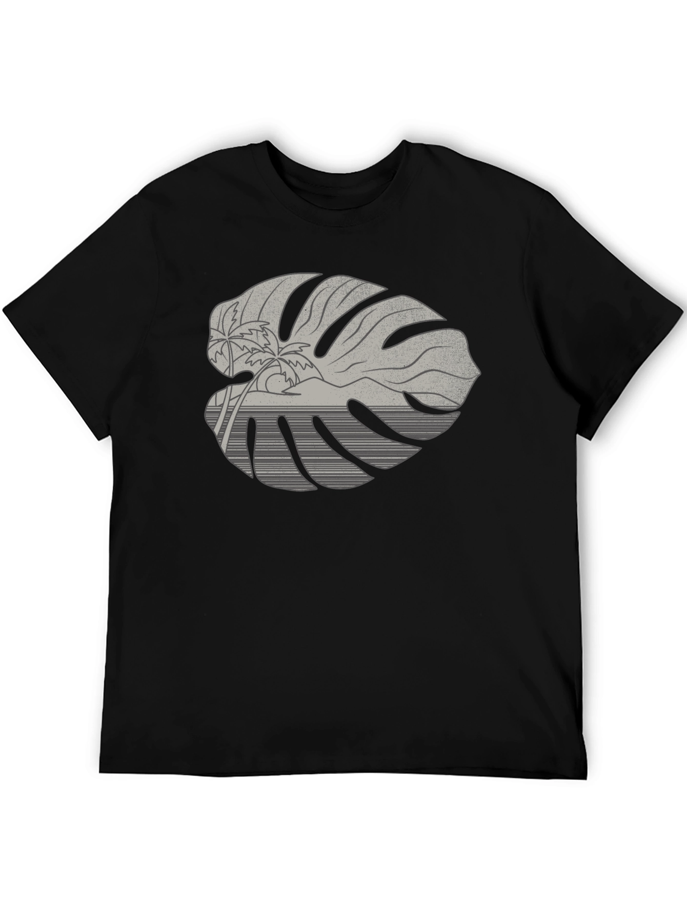 Tropical Monstera Leaf Graphic Tee