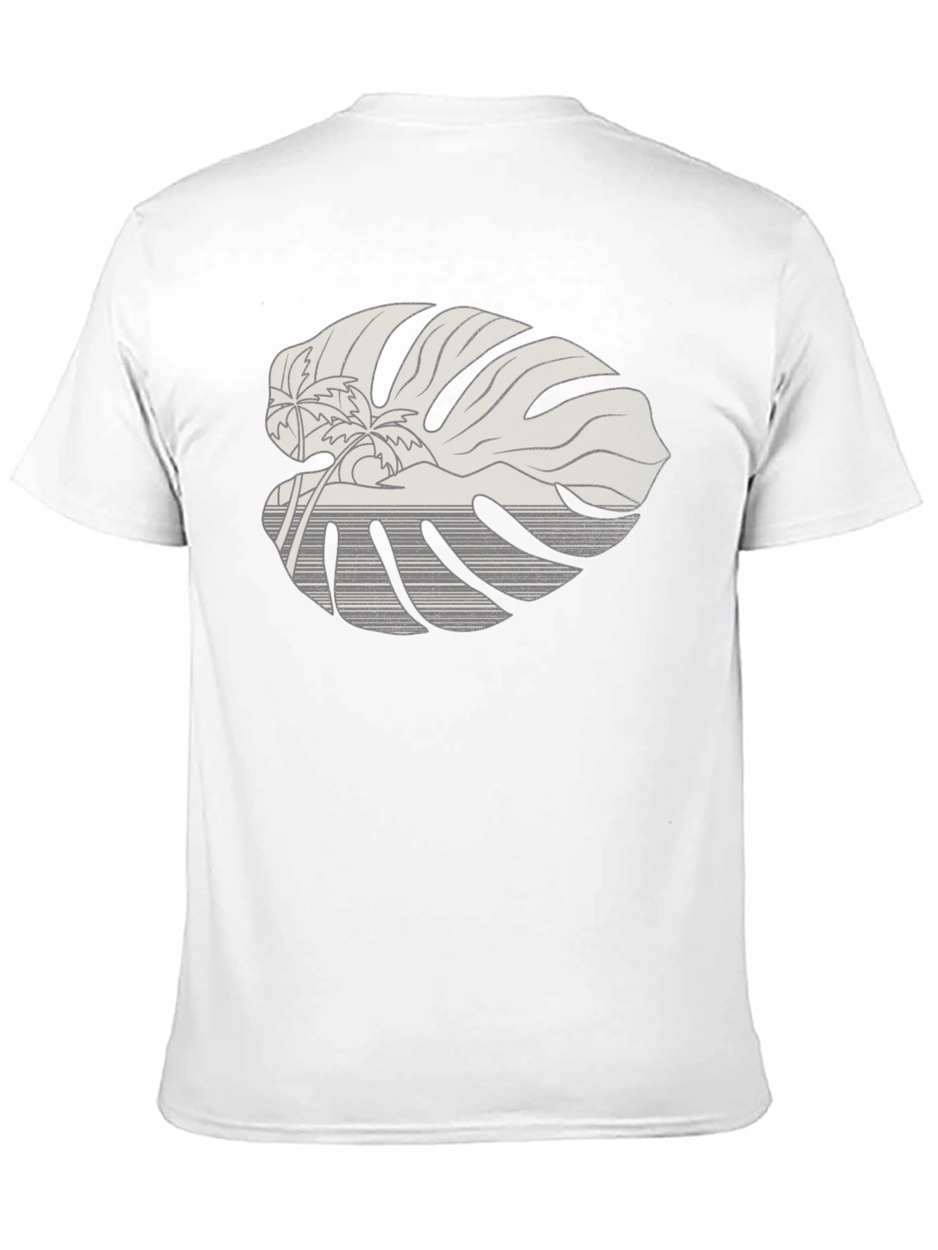 Tropical Monstera Leaf Graphic Tee