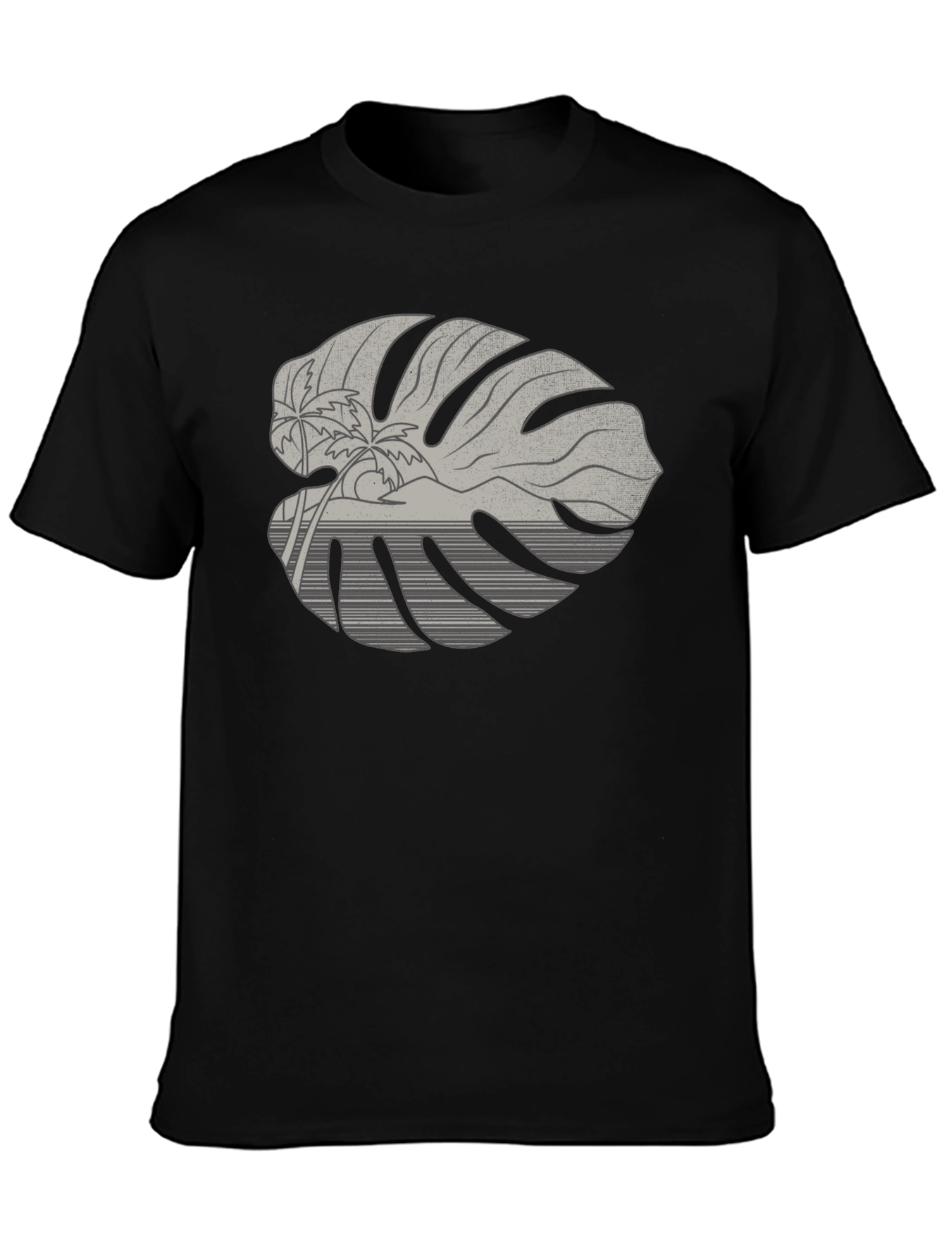 Tropical Monstera Leaf Graphic Tee