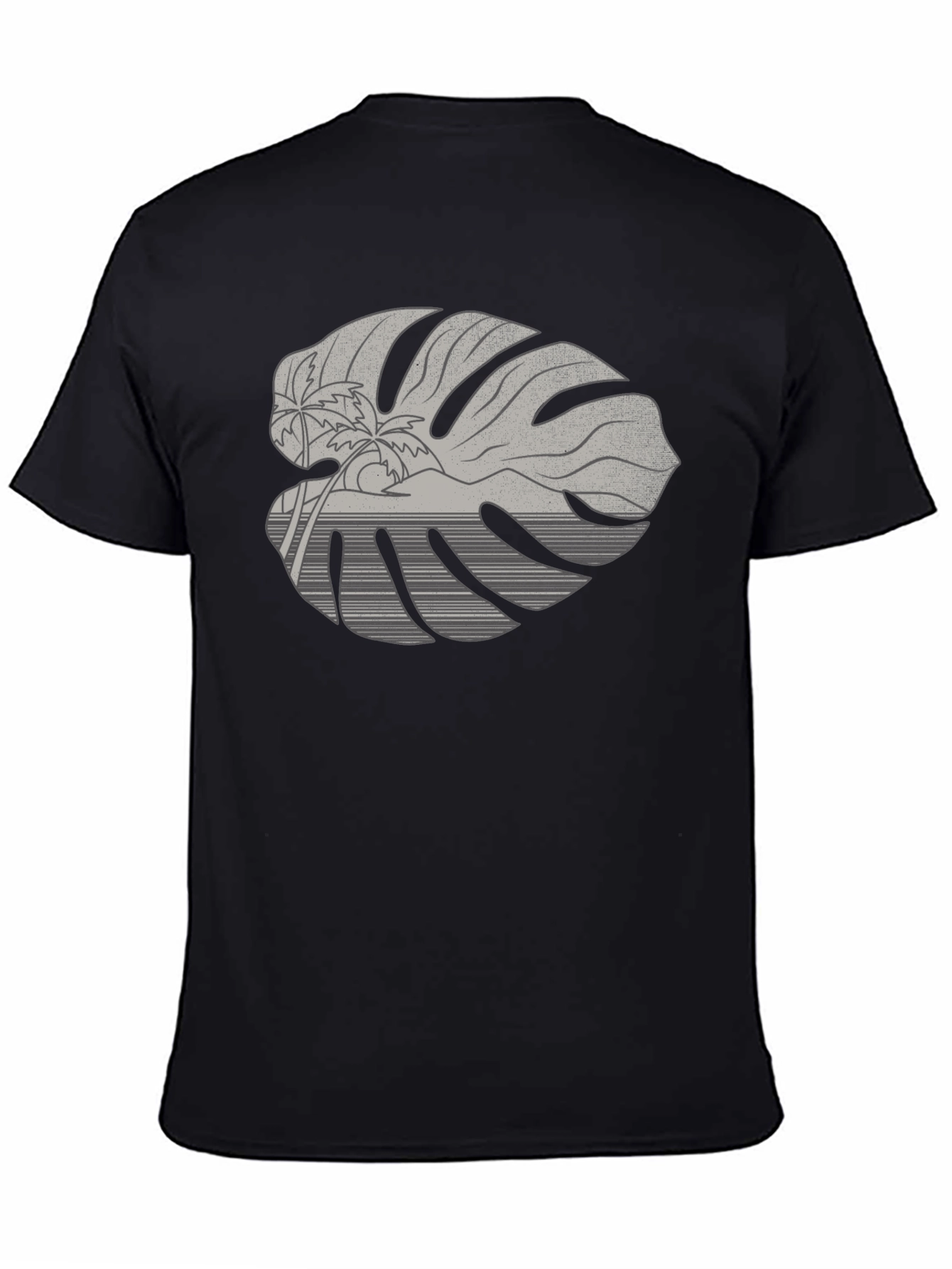 Tropical Monstera Leaf Graphic Tee