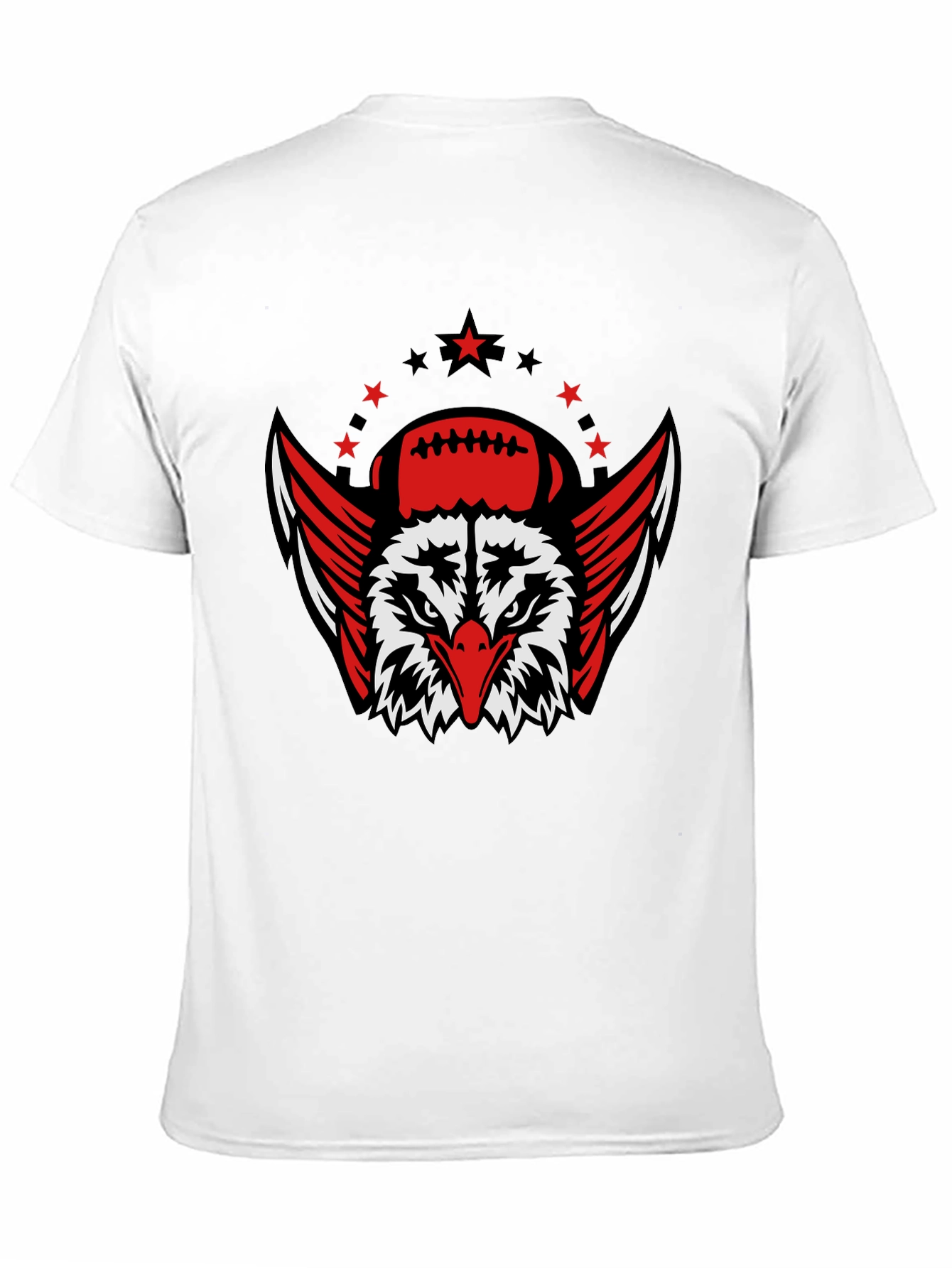 Eagle Football Graphic T-Shirt - Black