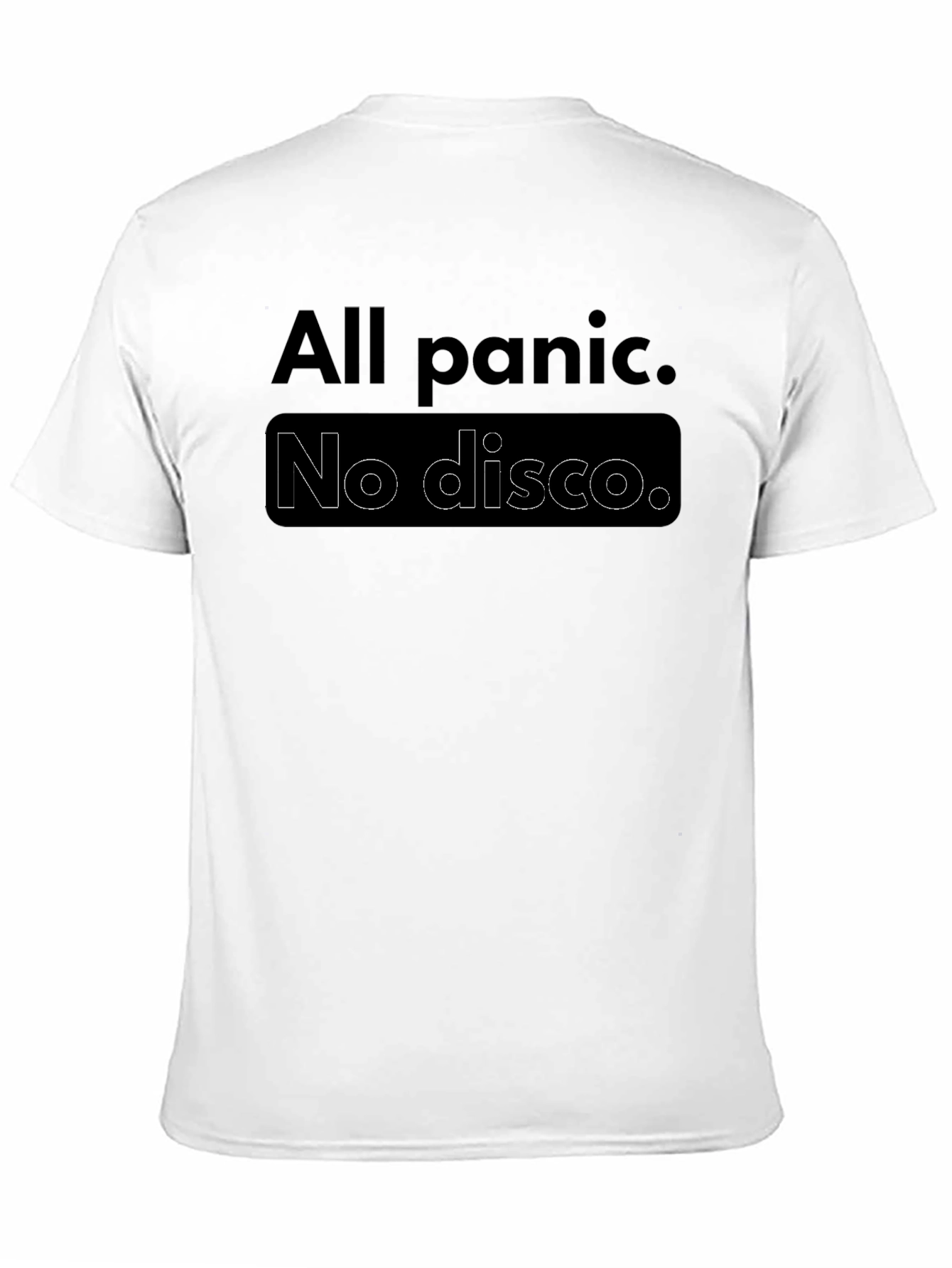 All Panic No Disco Black Graphic Tee
